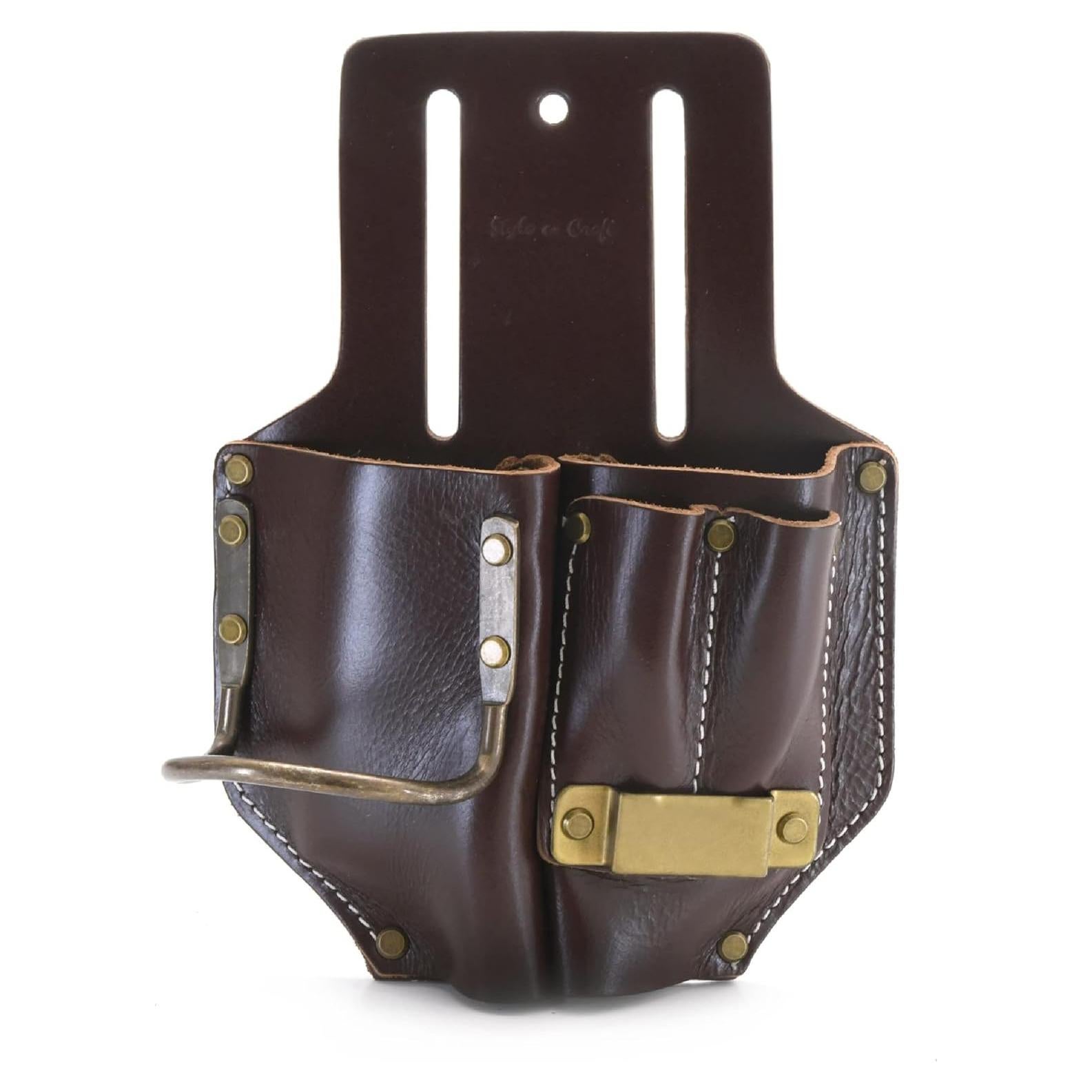 Bolsa de Herramientas de Cuero Estilo N Craft 6 Bolsillos