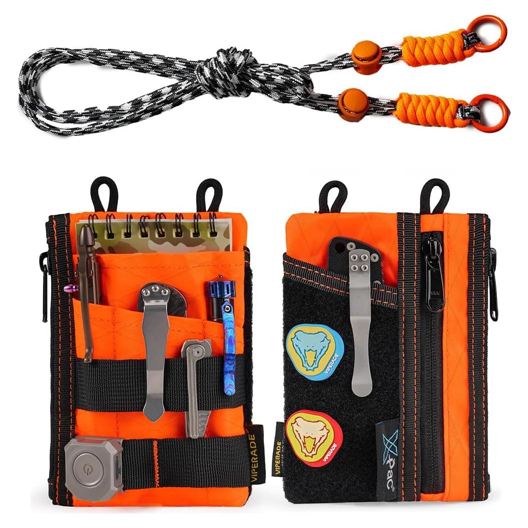 Pouch EDC VIPERADE VE16R con Correa, 2 Bolsillos, X-Pac Naranja