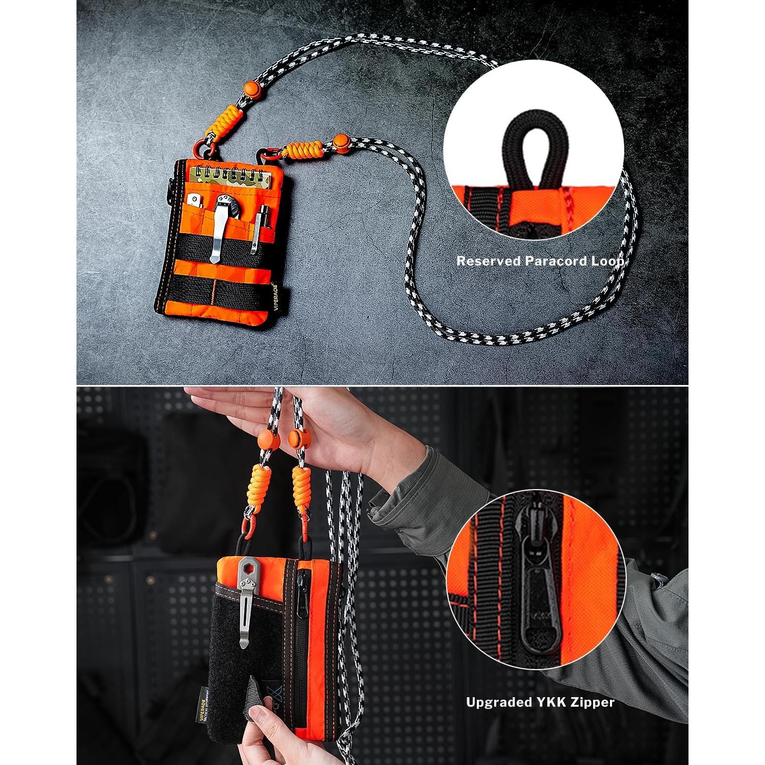 Pouch EDC VIPERADE VE16R con Correa, 2 Bolsillos, X-Pac Naranja