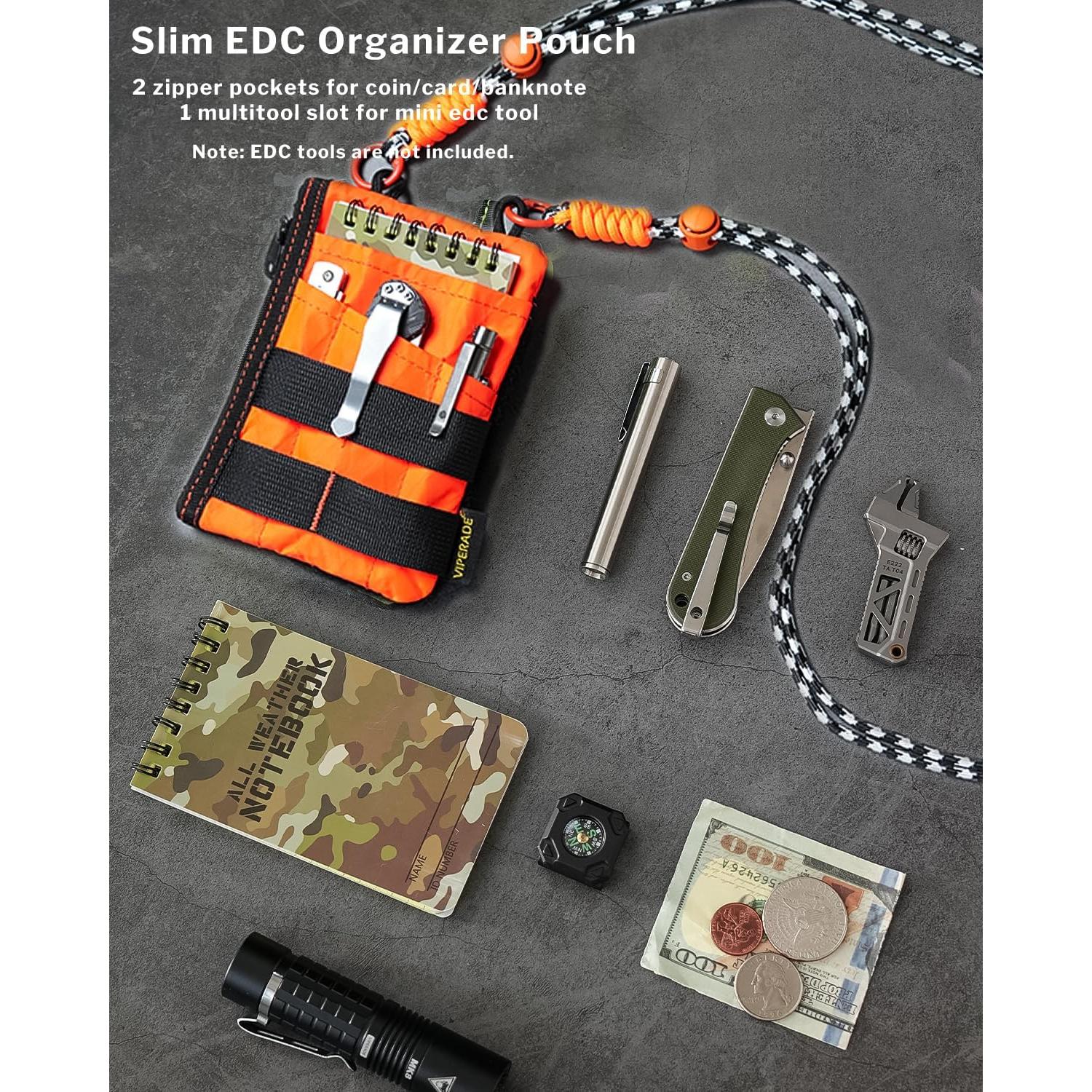 Pouch EDC VIPERADE VE16R con Correa, 2 Bolsillos, X-Pac Naranja