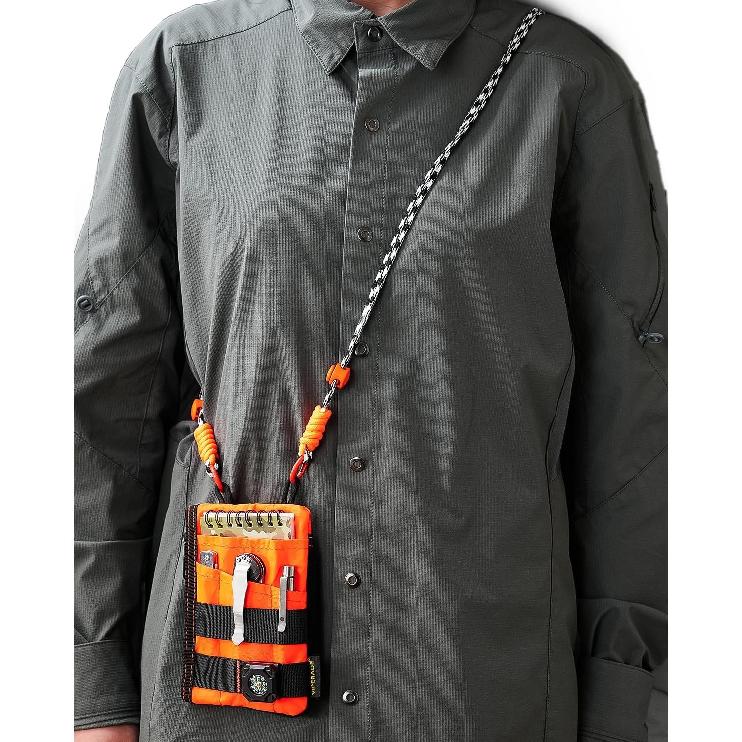 Pouch EDC VIPERADE VE16R con Correa, 2 Bolsillos, X-Pac Naranja