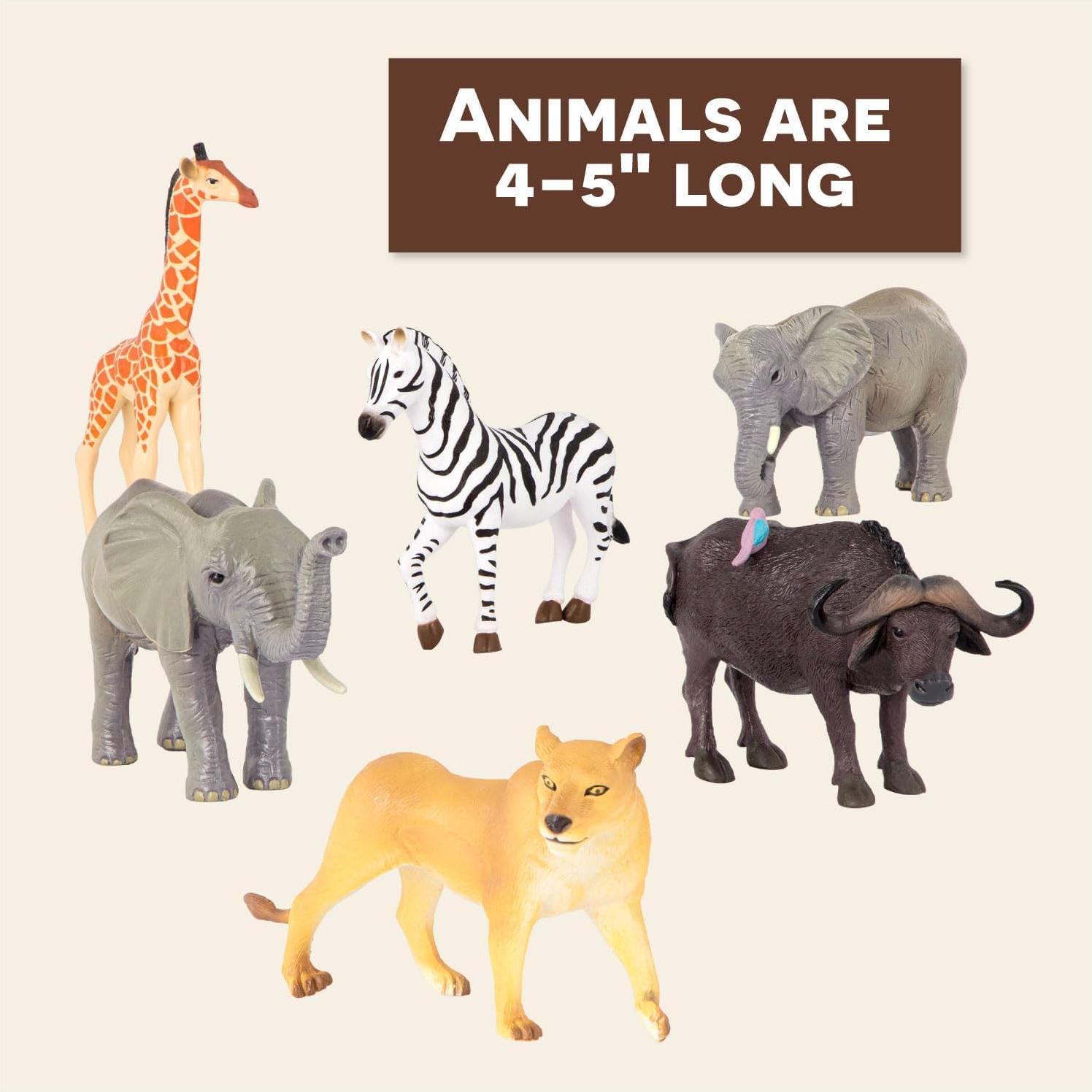 Conjunto de Vida Silvestre Terra by Battat 6 Figuras 10-13 cm