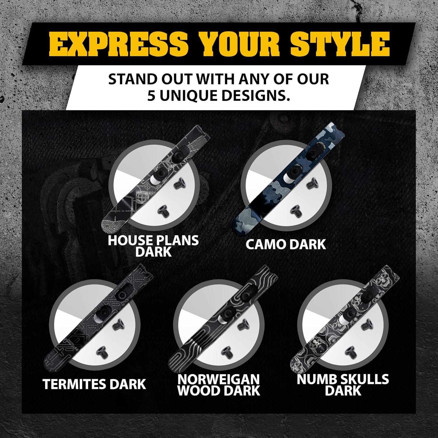 Clip de bolsillo Donk! para herramientas Leatherman Free - Titanio Negro