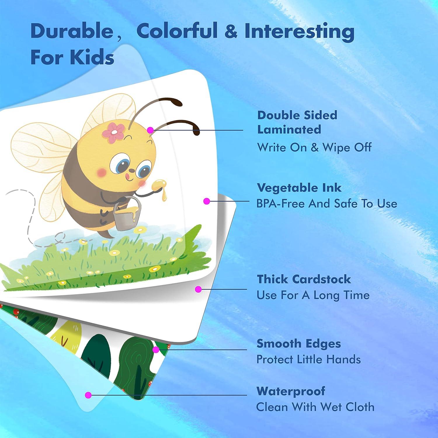 Juego de Memoria Hebayy 72 Tarjetas Animales Educativas