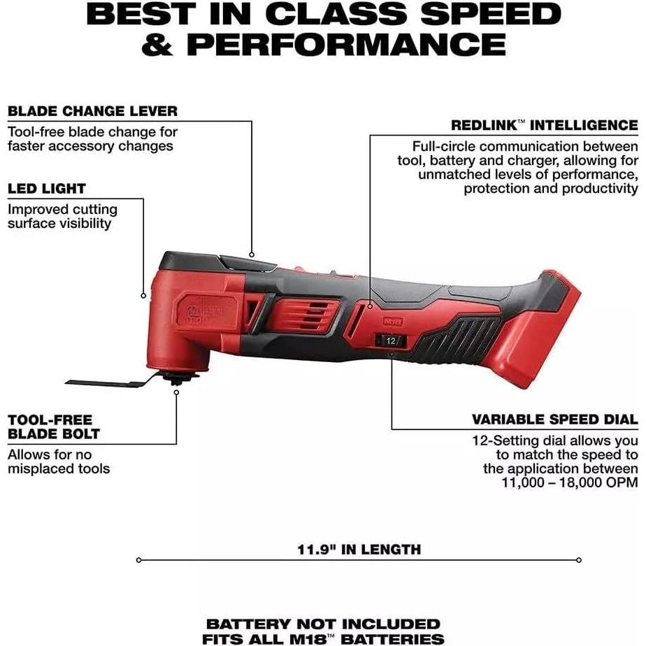 Herramienta Multiuso Inalámbrica Milwaukee M18 18V 2626-20