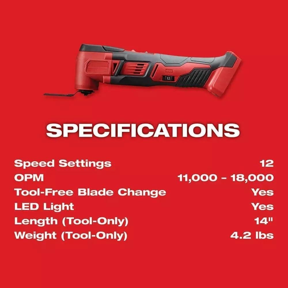 Herramienta Multiuso Inalámbrica Milwaukee M18 18V 2626-20