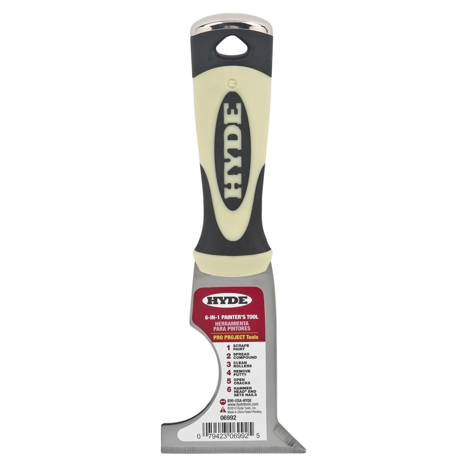 Herramienta Multiuso Hyde 06992 6-en-1 para Pintores 22.86 cm