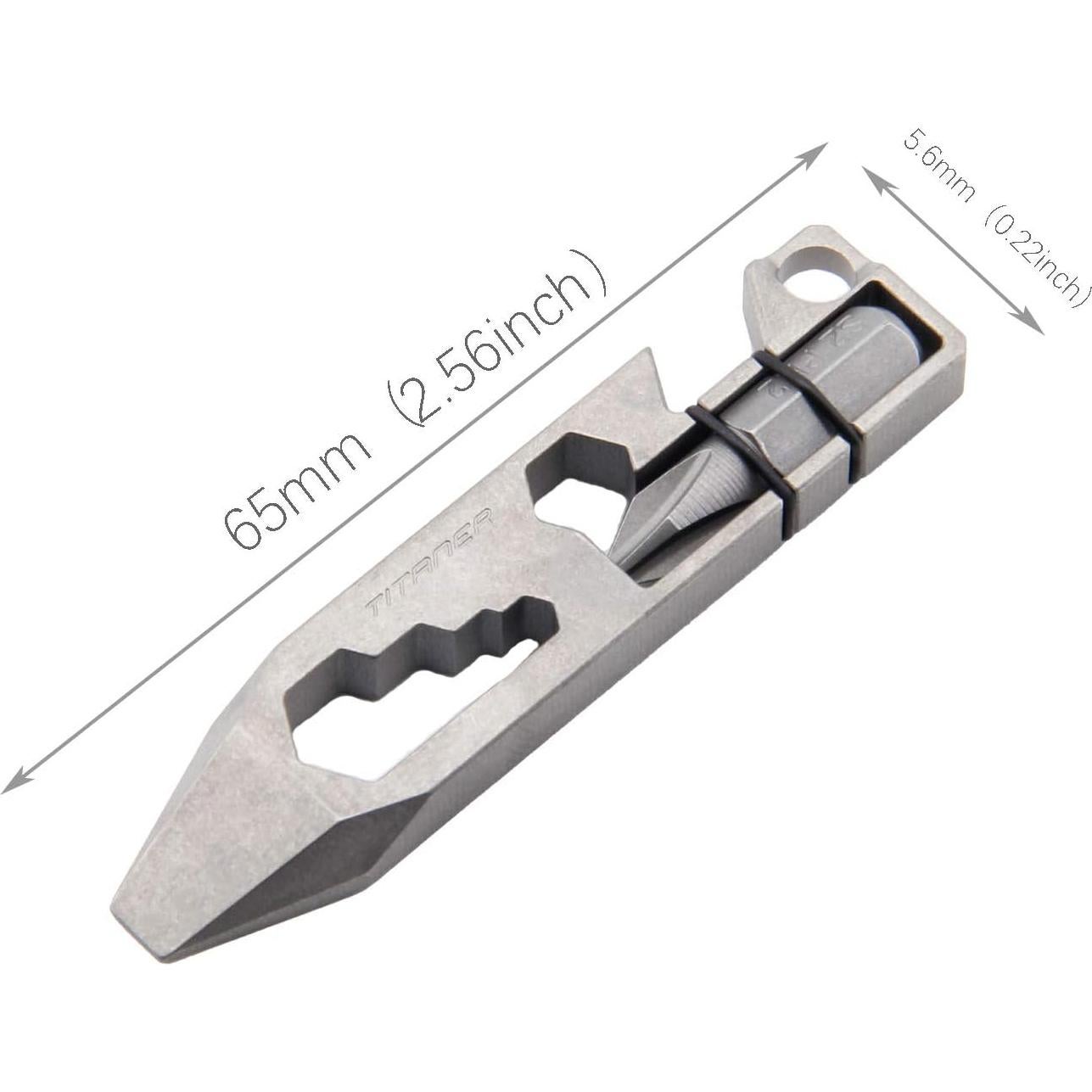 Barra de Palanca Multiherramienta Titanio TITANER 65mm Gris