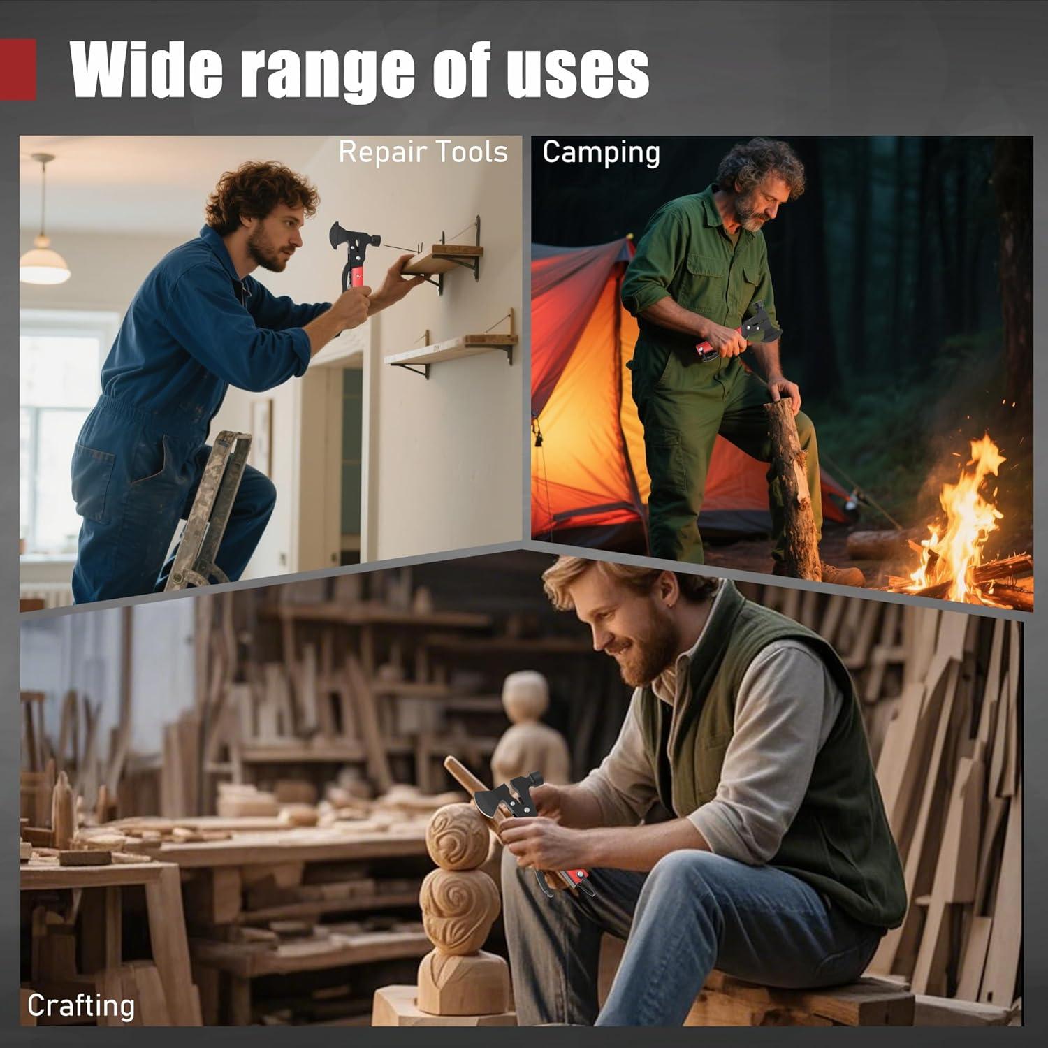 Multiherramienta 14-en-1 Leopcito para Camping y Supervivencia