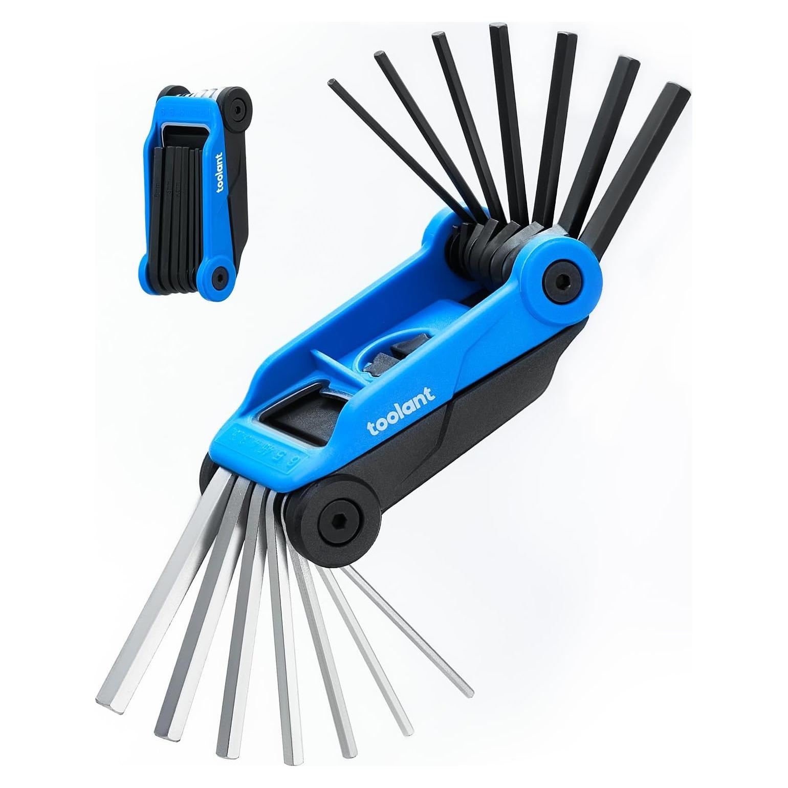 Juego de Llaves Allen Plegables Kraftek 14PCS Métricas y SAE