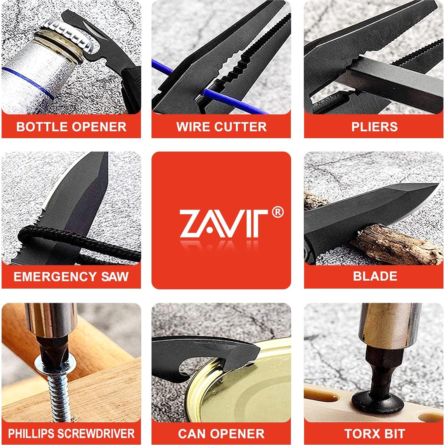 Multiherramienta ZAVIT de Acero Inoxidable 10.16 cm