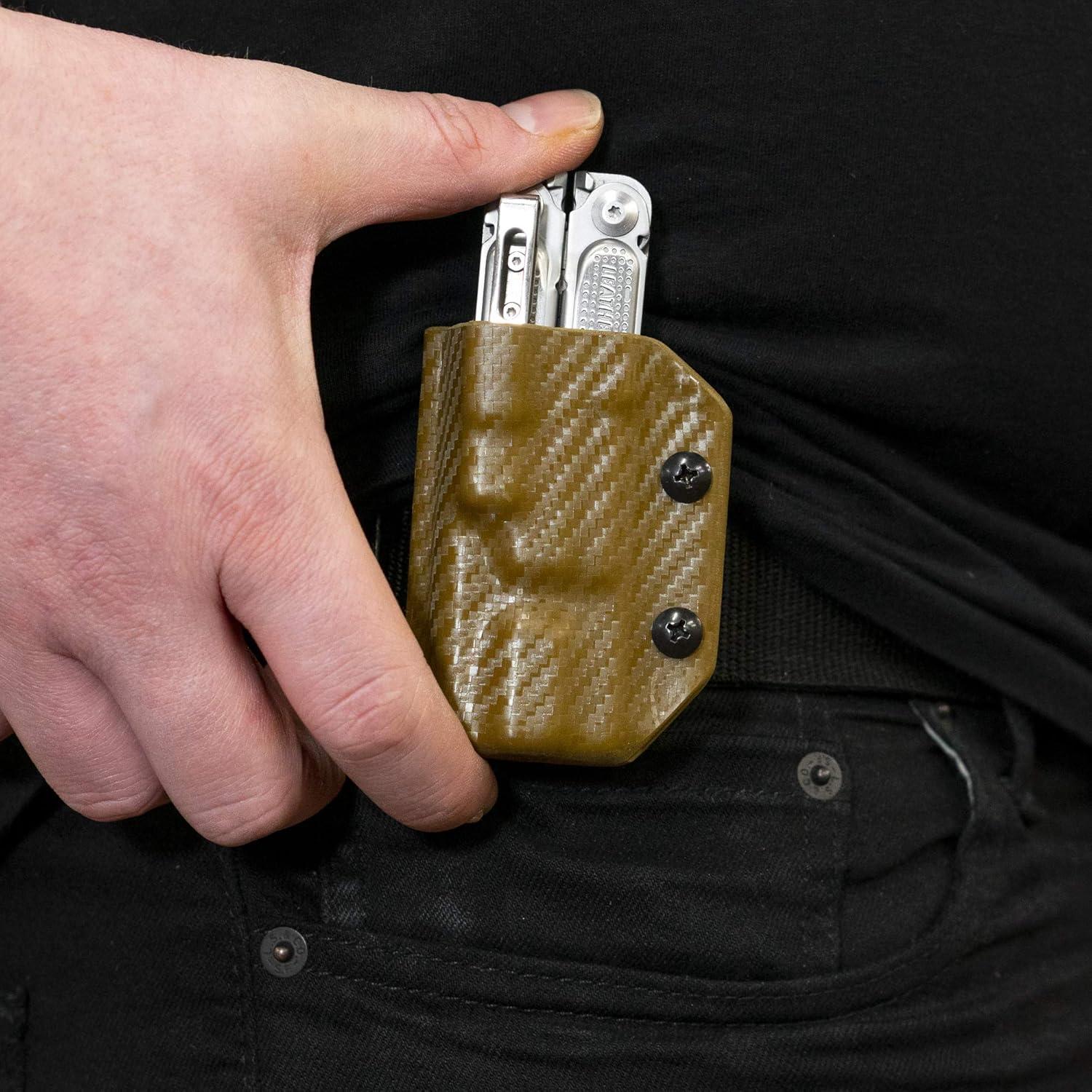 Funda Kydex Clip & Carry para Leatherman Free P4 - Fibra de Carbono