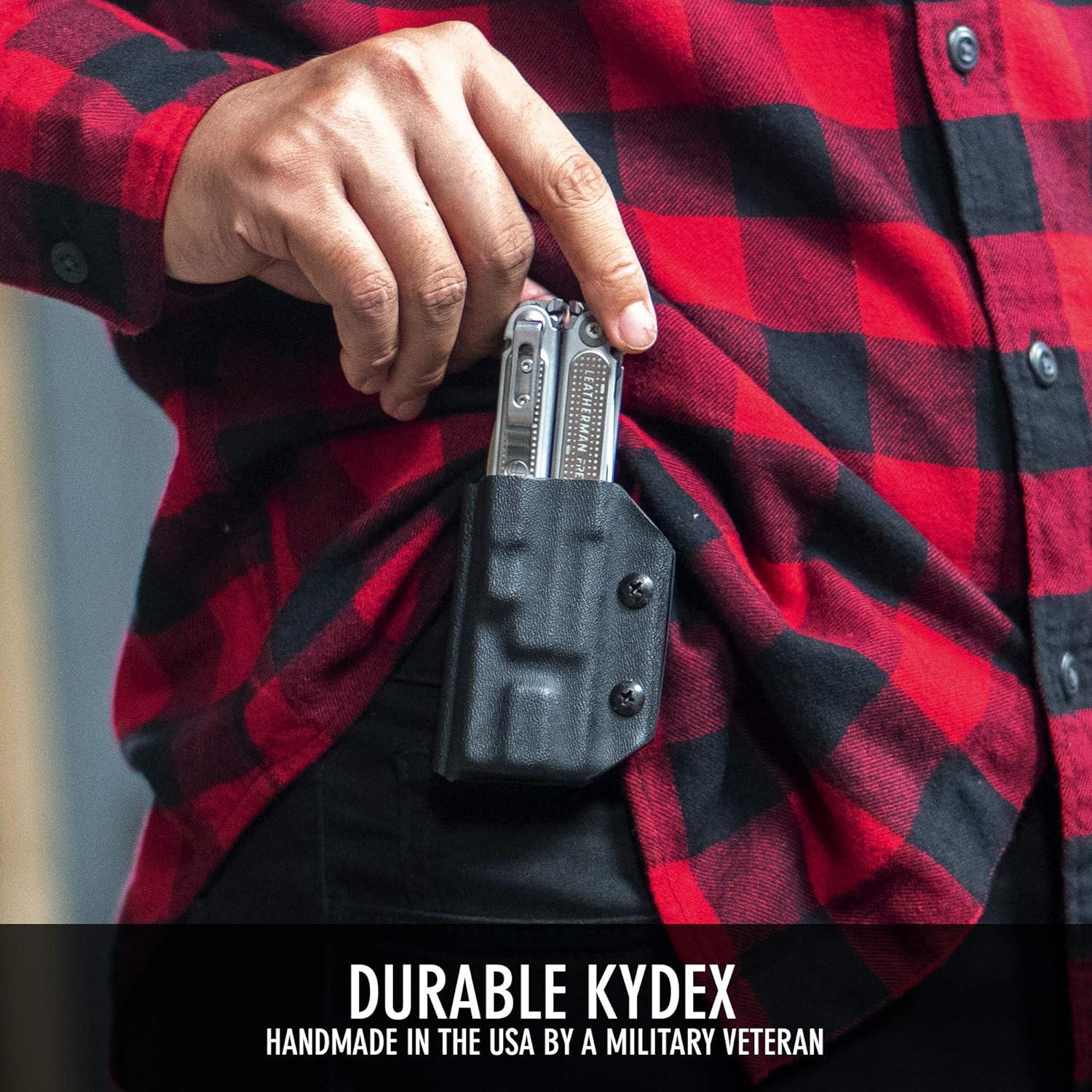 Funda Kydex Clip & Carry para Leatherman Free P4 - Fibra de Carbono
