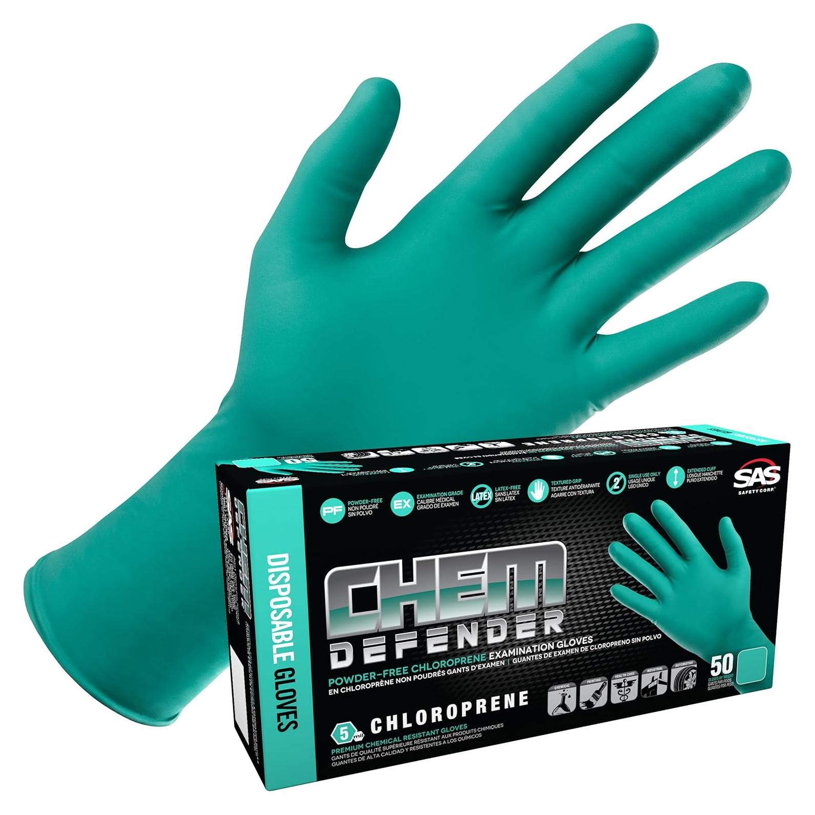 Guantes Desechables de Cloropreno SAS 66594 - 500 Unidades XL