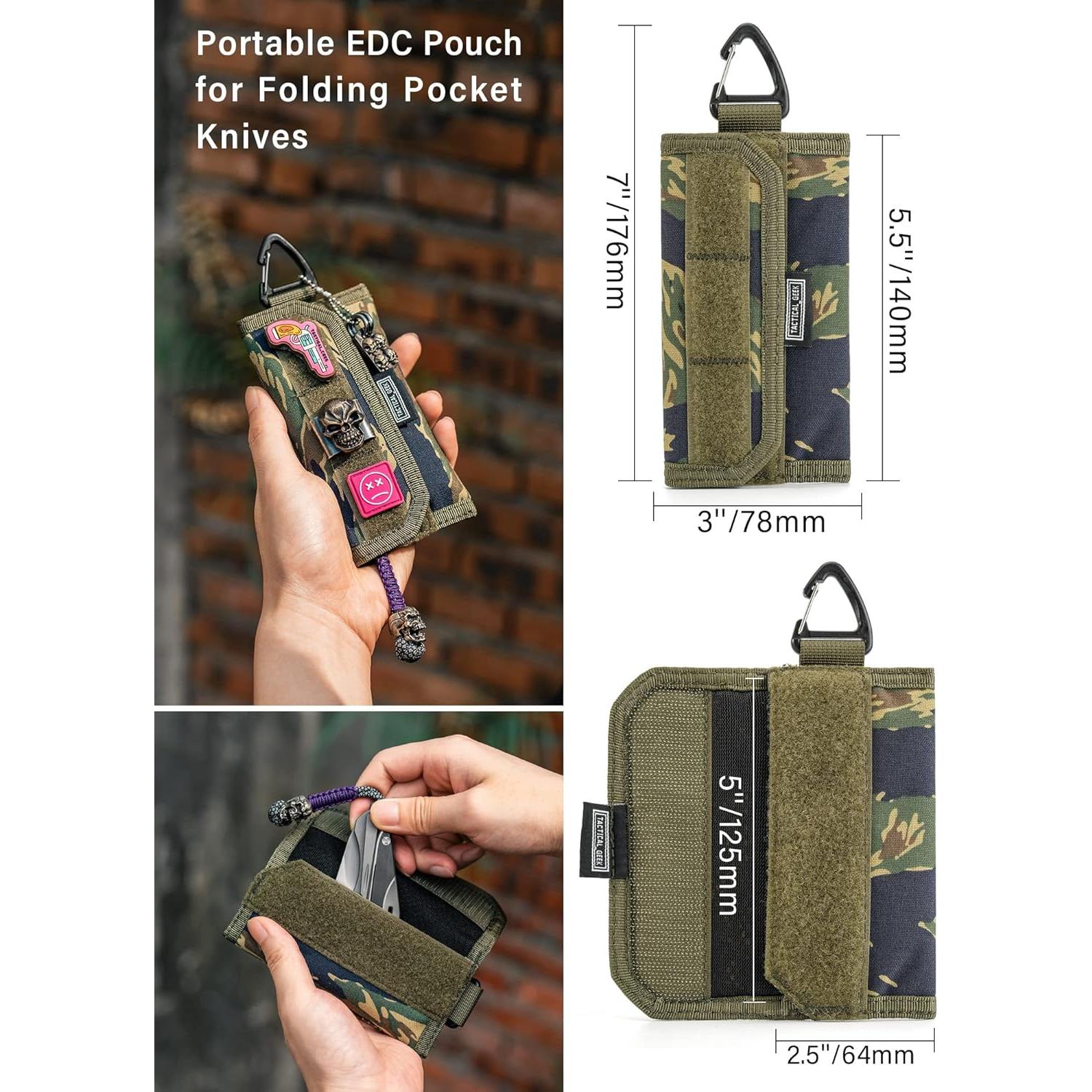 Organizador Pouch EDC TACTICAL GEEK Camuflaje Nylon Mediano