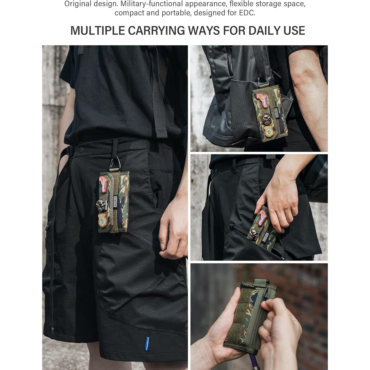 Organizador Pouch EDC TACTICAL GEEK Camuflaje Nylon Mediano