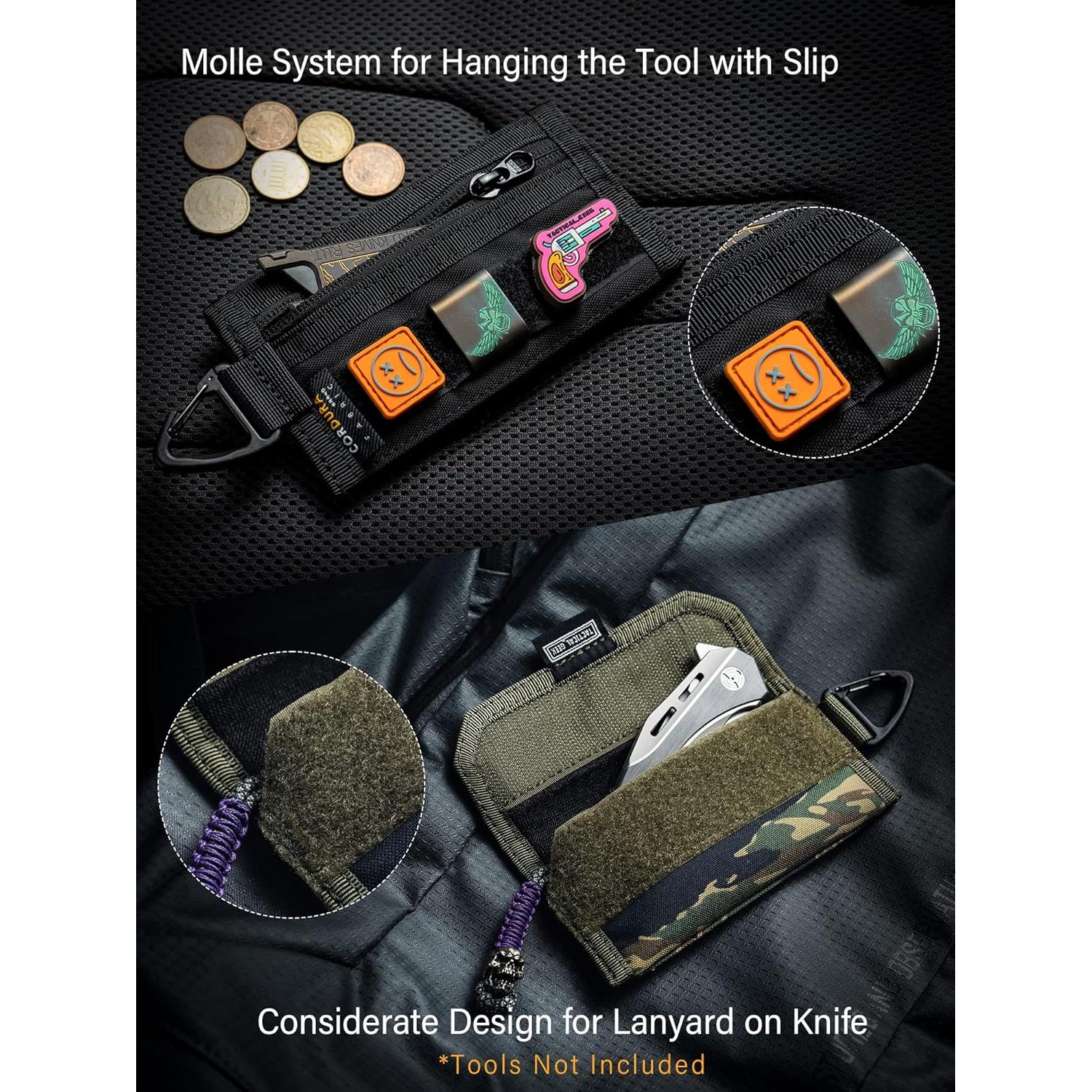 Organizador Pouch EDC TACTICAL GEEK Camuflaje Nylon Mediano