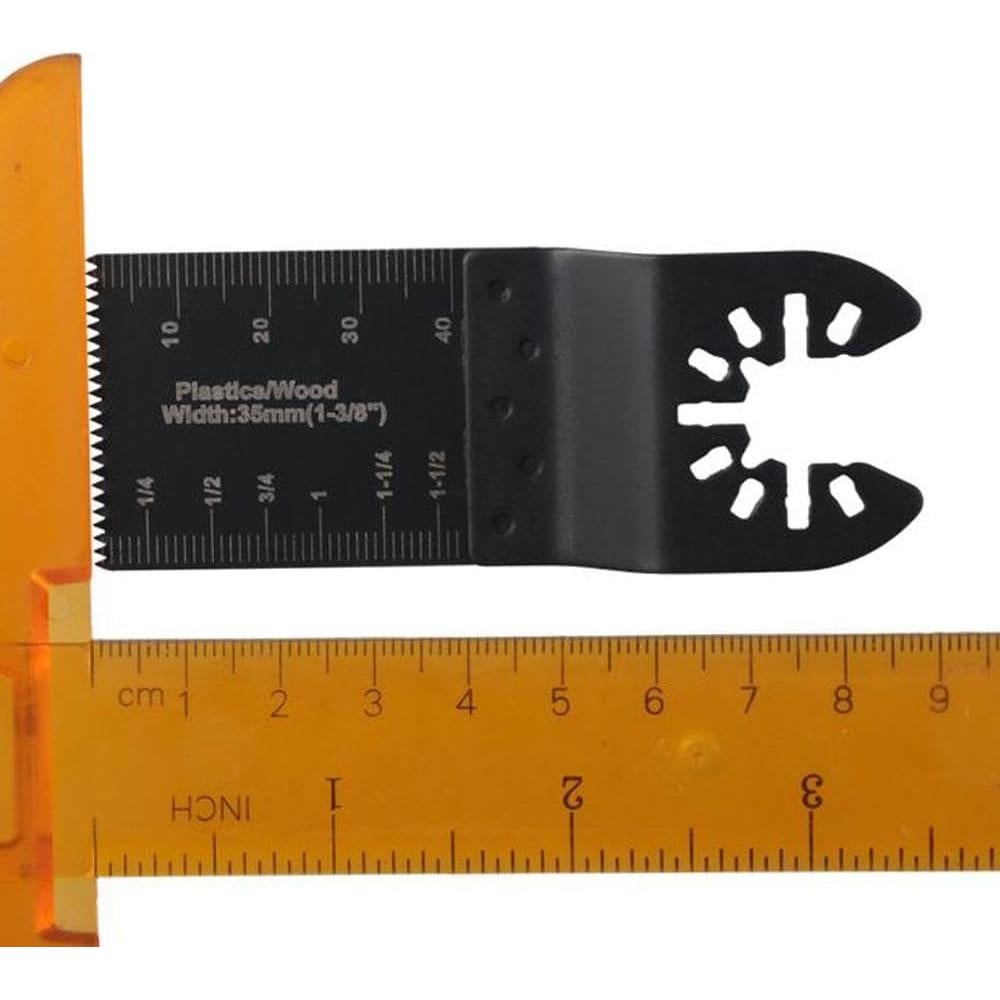 10 Cuchillas Oscilantes de Acero Carbono SSHHUI 34mm para Madera