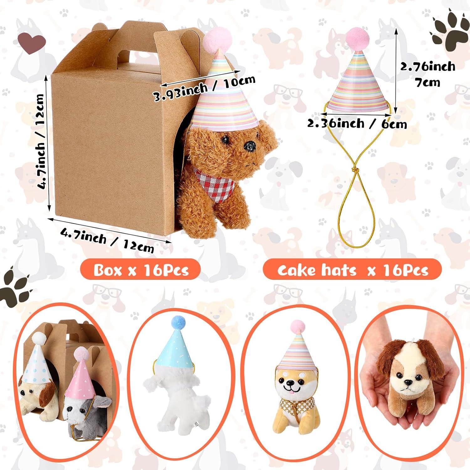 Patelai 48 Pcs Mini Peluches para Perros con Sombreros
