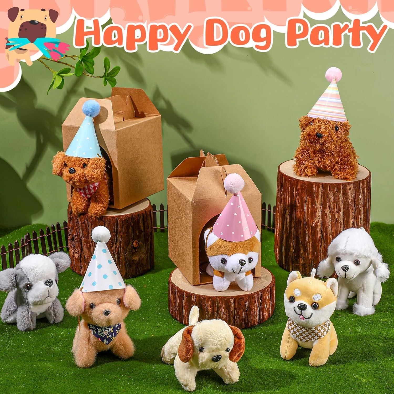 Patelai 48 Pcs Mini Peluches para Perros con Sombreros