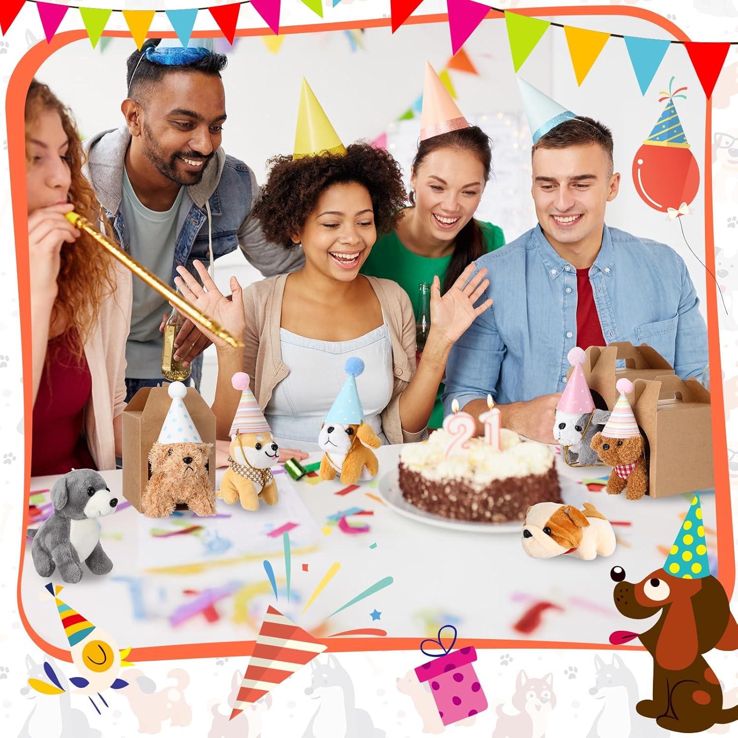 Patelai 48 Pcs Mini Peluches para Perros con Sombreros