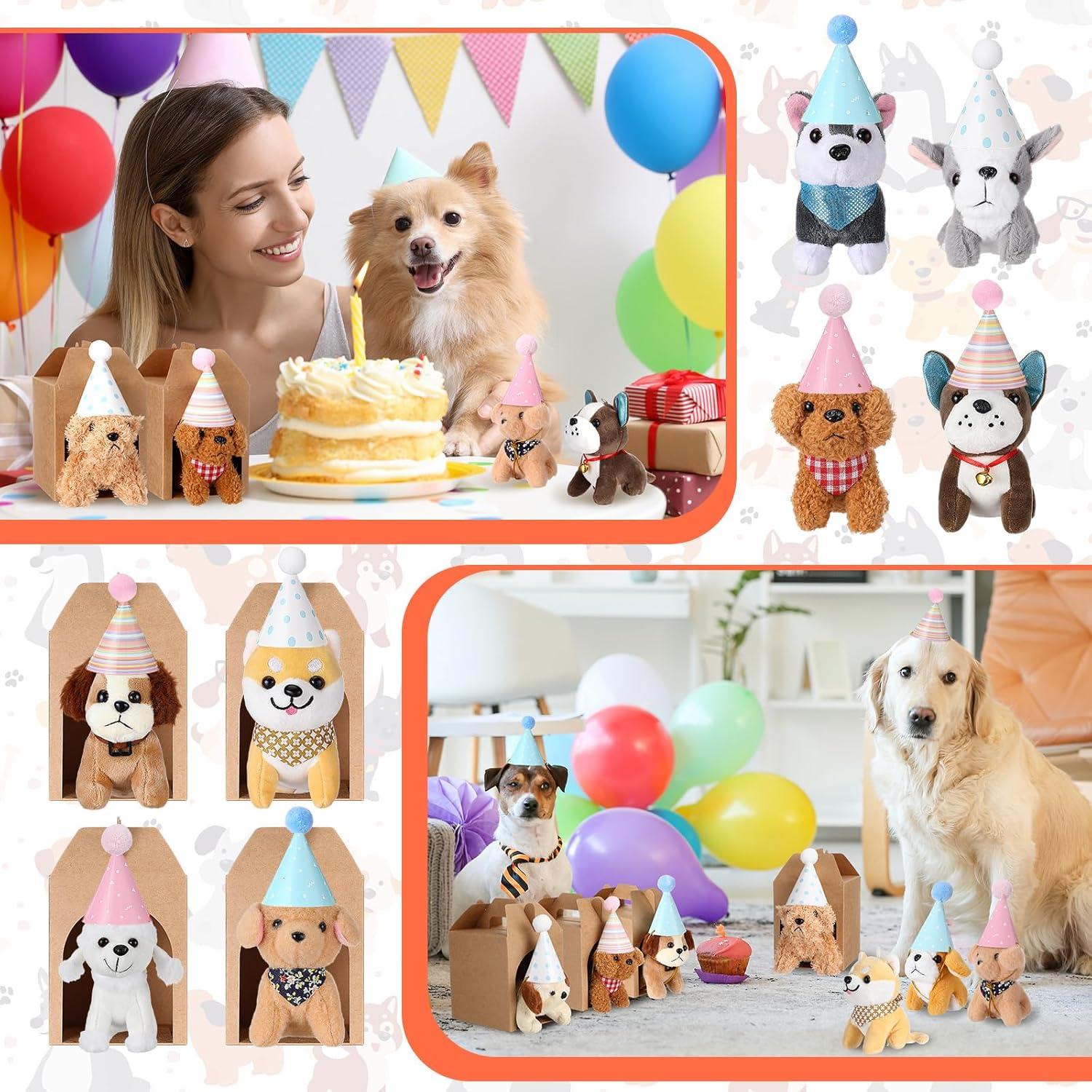 Patelai 48 Pcs Mini Peluches para Perros con Sombreros