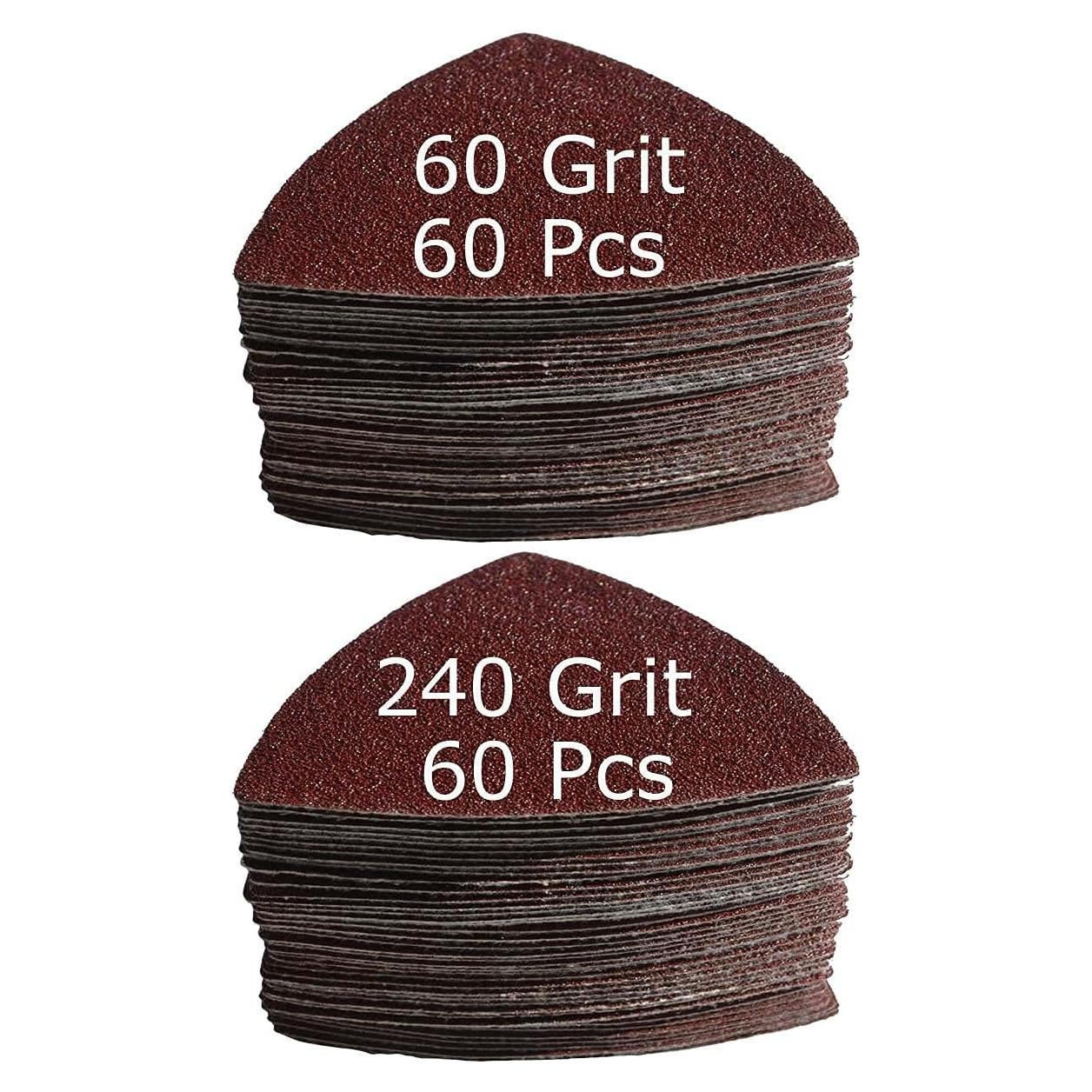 Kits de Almohadillas de Lijado Triangulares XXGO 120 Pcs 80mm