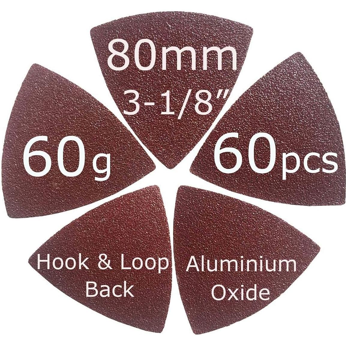 Kits de Almohadillas de Lijado Triangulares XXGO 120 Pcs 80mm