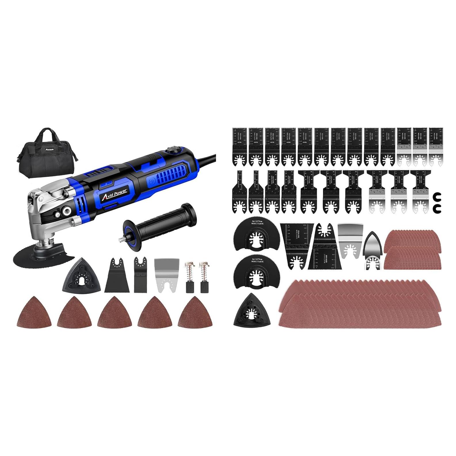 Herramienta Oscilante AVID POWER 3.5A con 112 Piezas