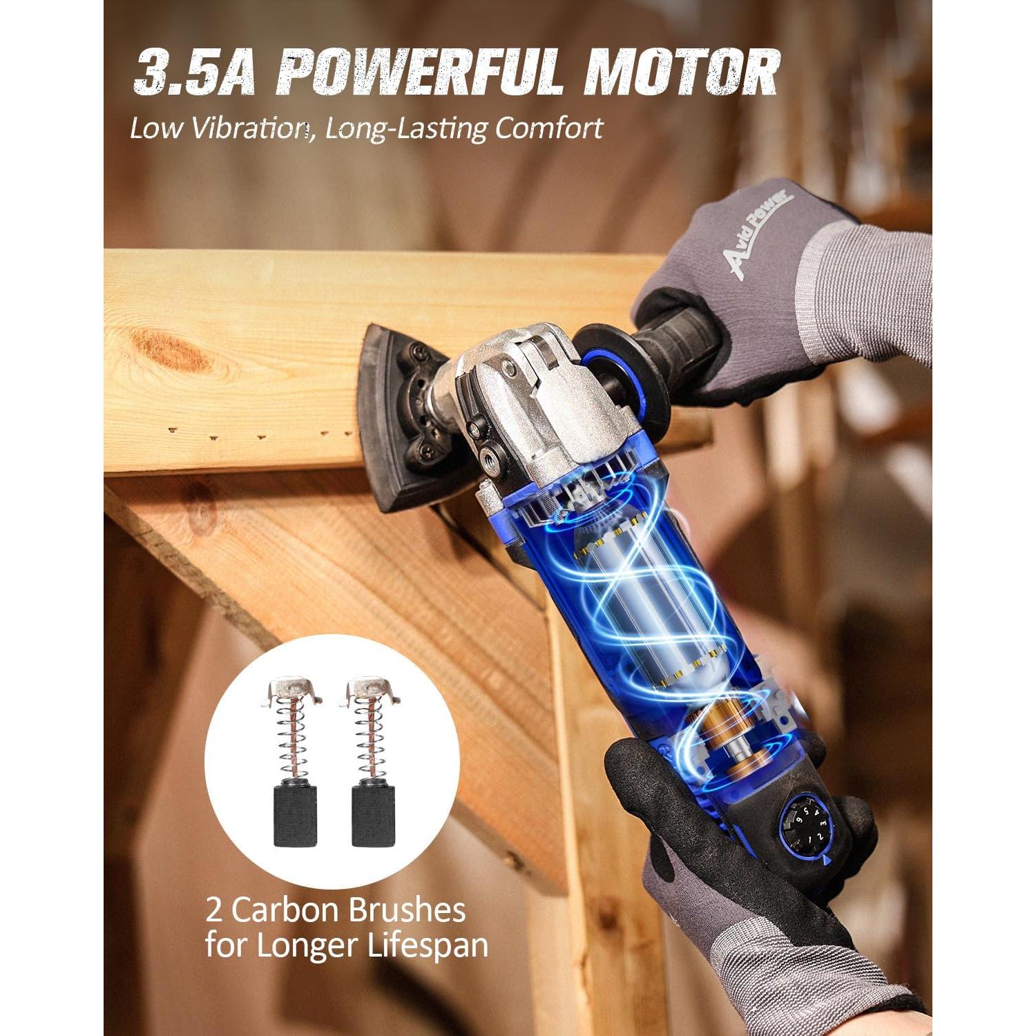 Herramienta Oscilante AVID POWER 3.5A con 112 Piezas