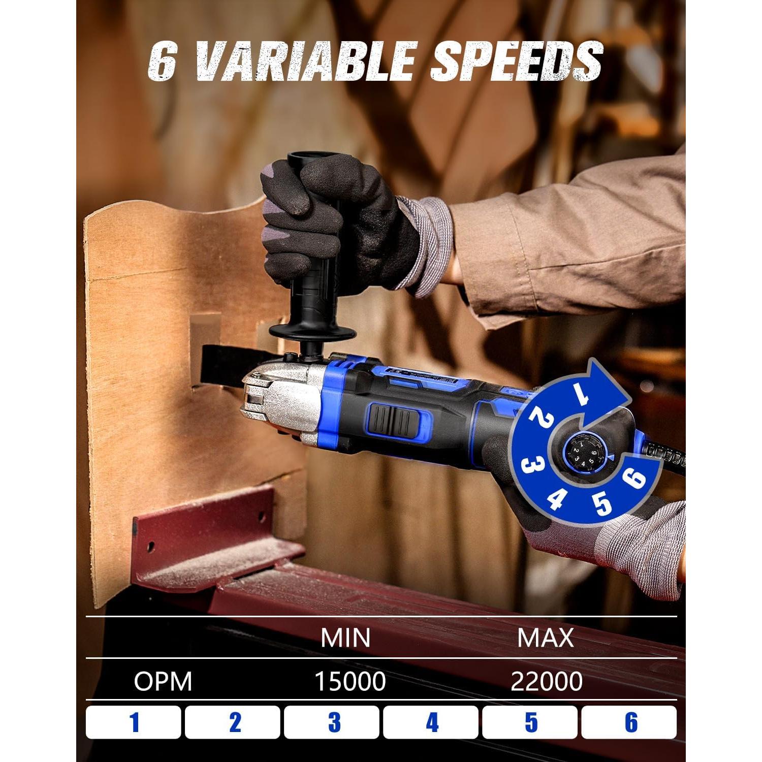 Herramienta Oscilante AVID POWER 3.5A con 112 Piezas