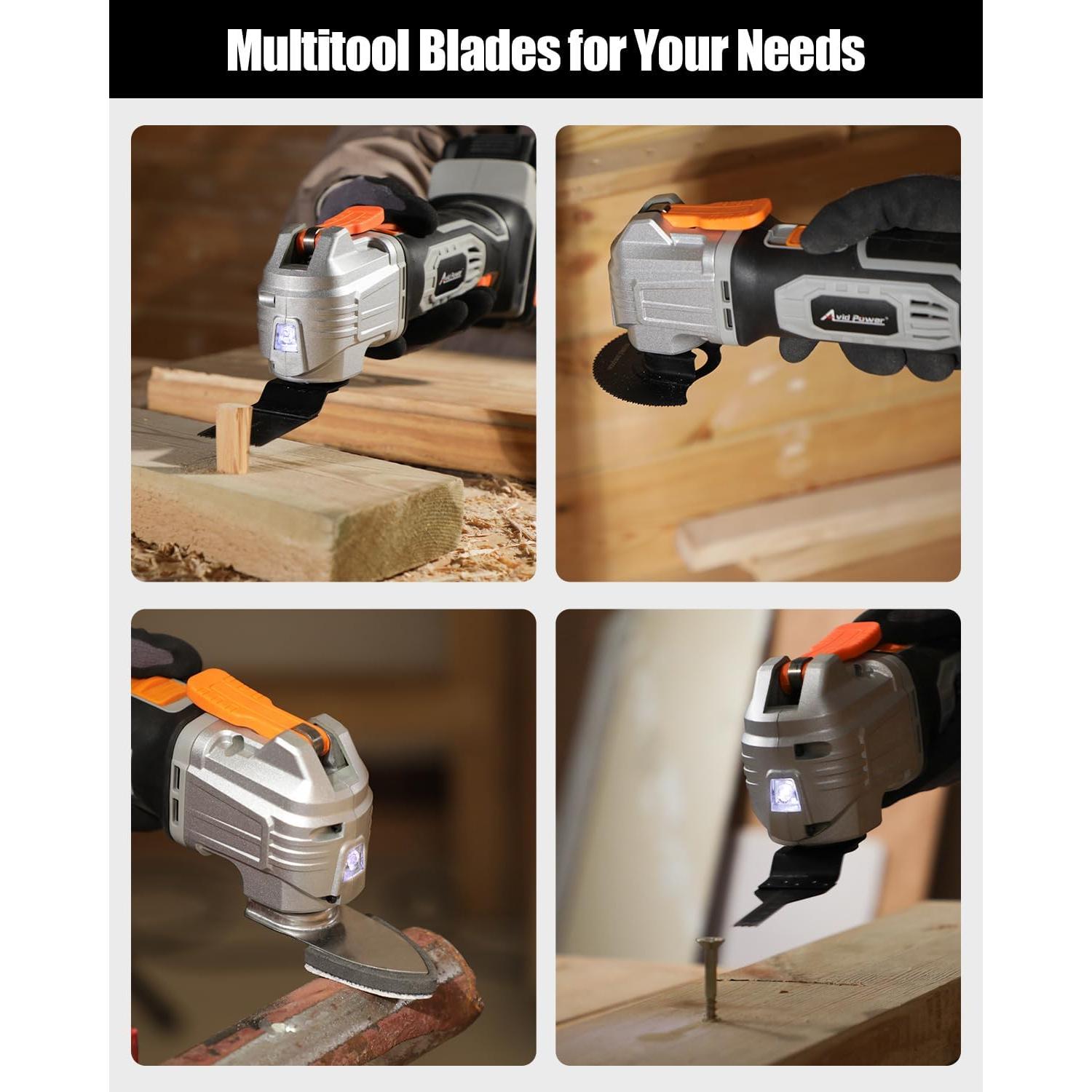 Herramienta Oscilante AVID POWER 3.5A con 112 Piezas