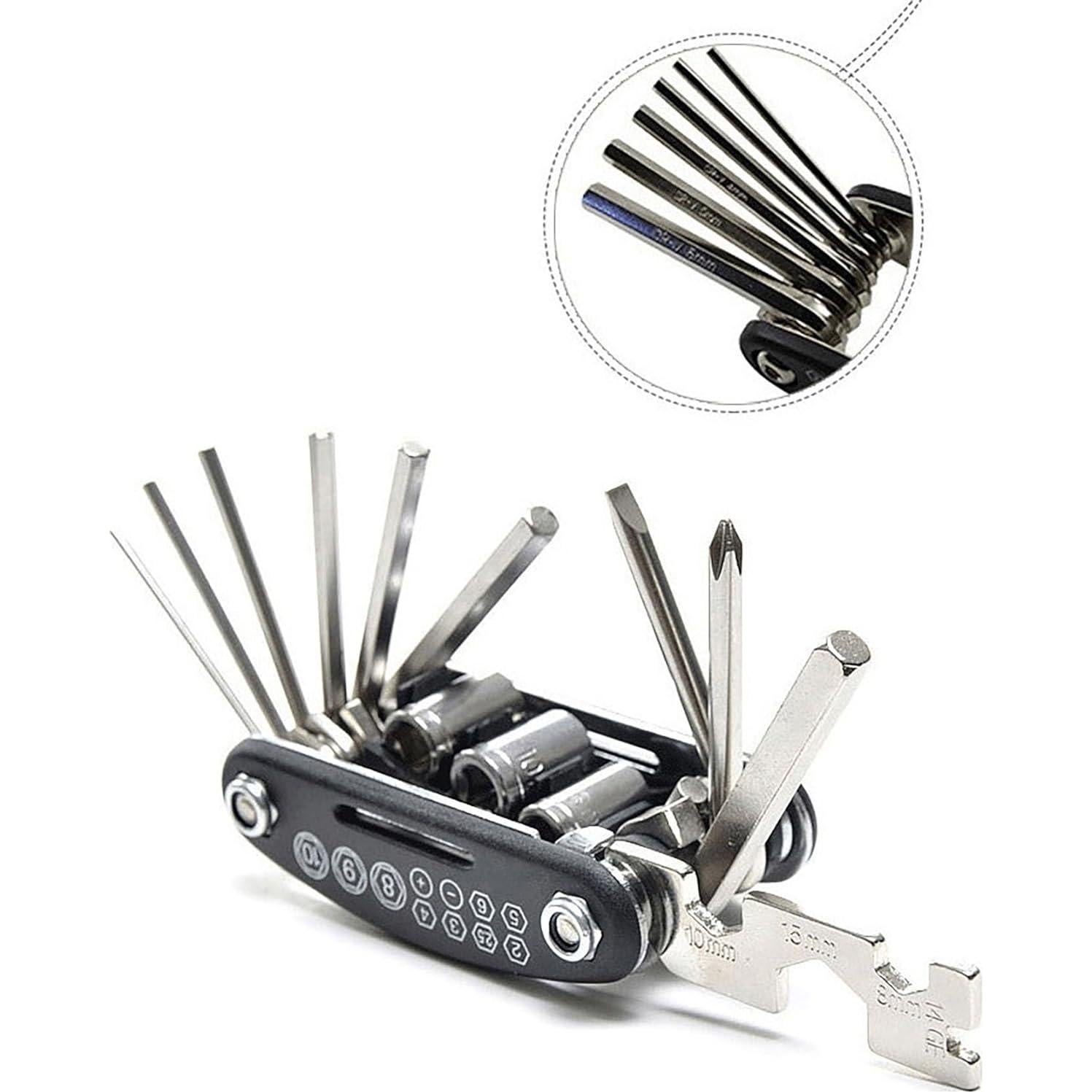 Juego de Llaves Hexagonales 16 en 1 YIKANGHENG Acero Inoxidable