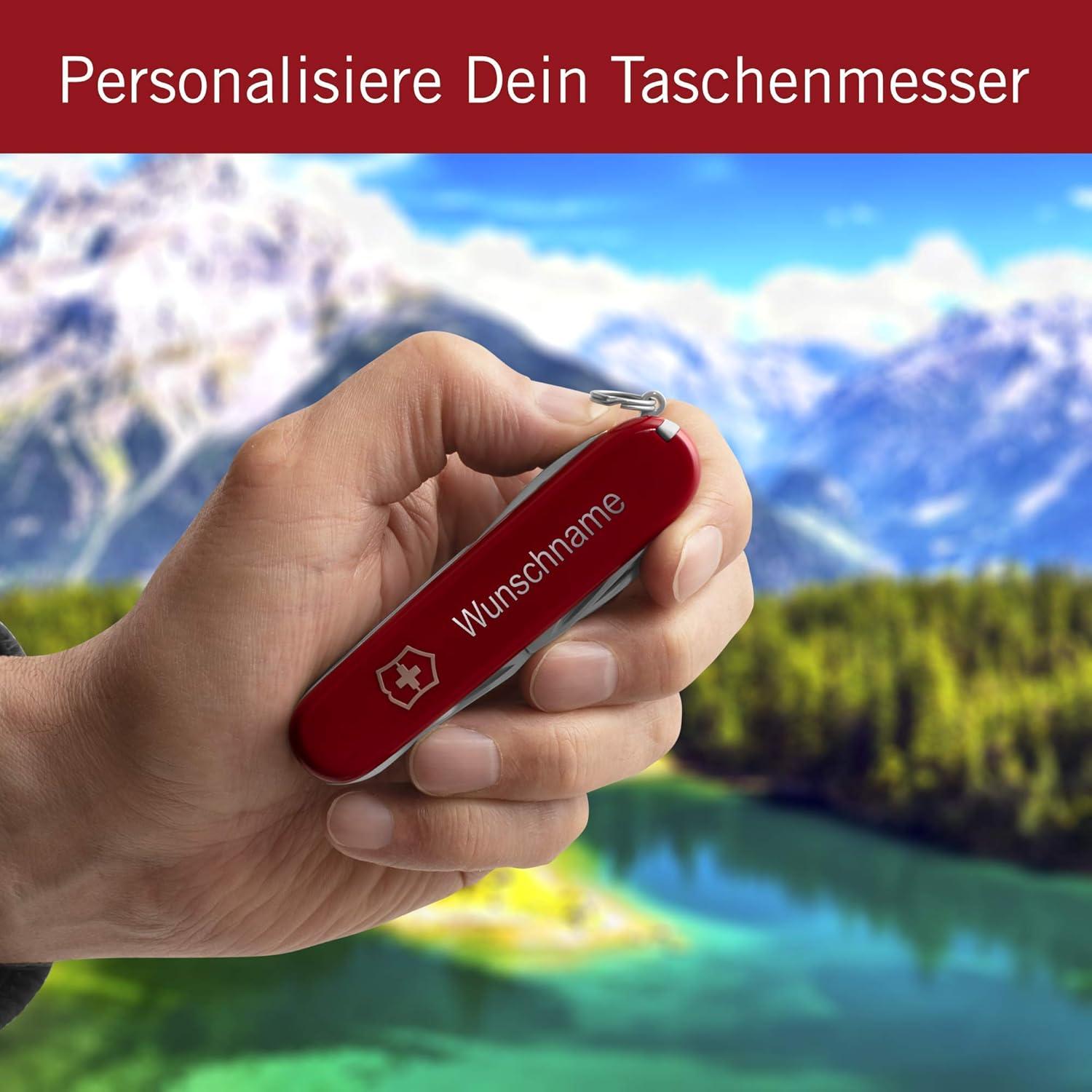 Cuchillo Suizo Victorinox Climber Rojo con Funda de Cuero