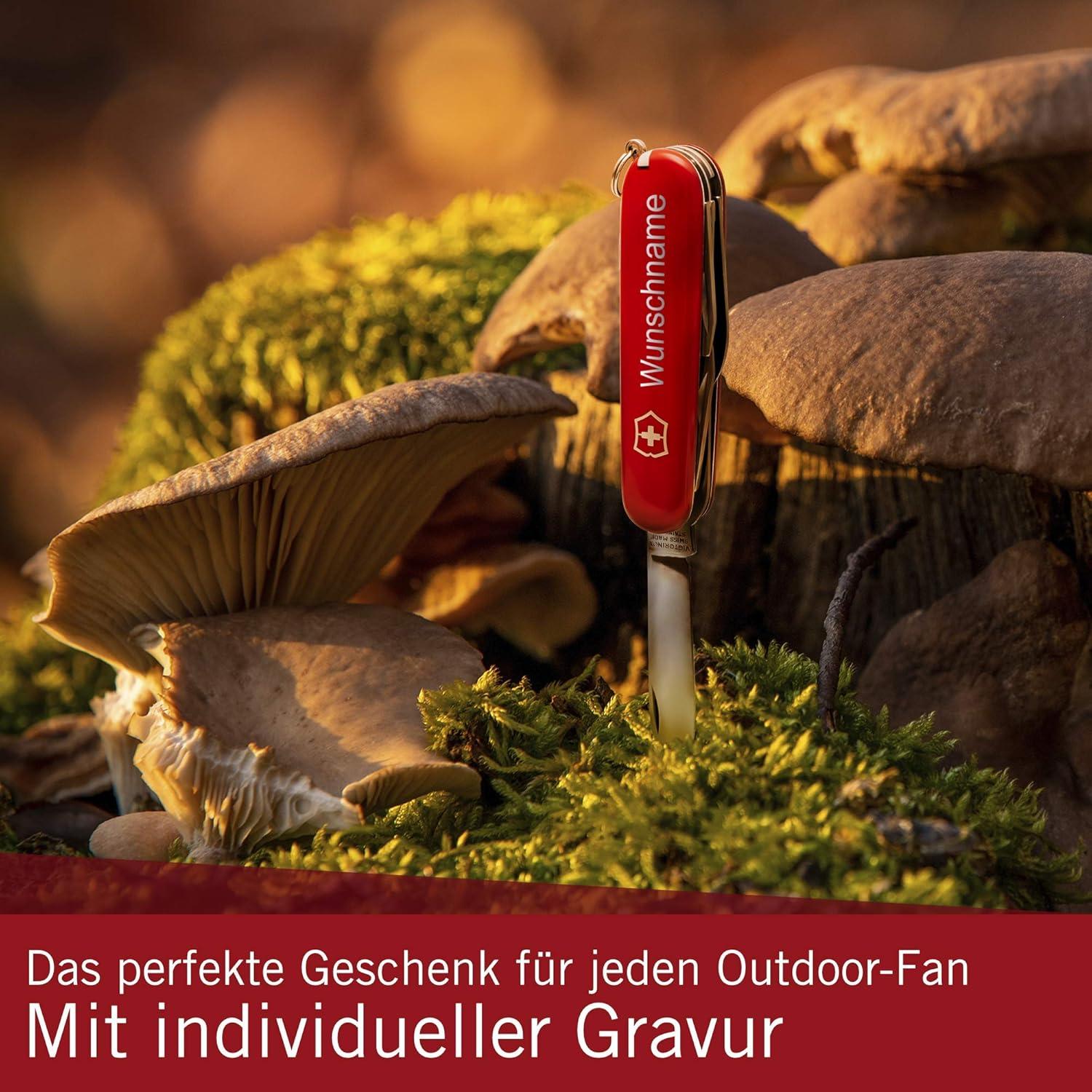 Cuchillo Suizo Victorinox Climber Rojo con Funda de Cuero