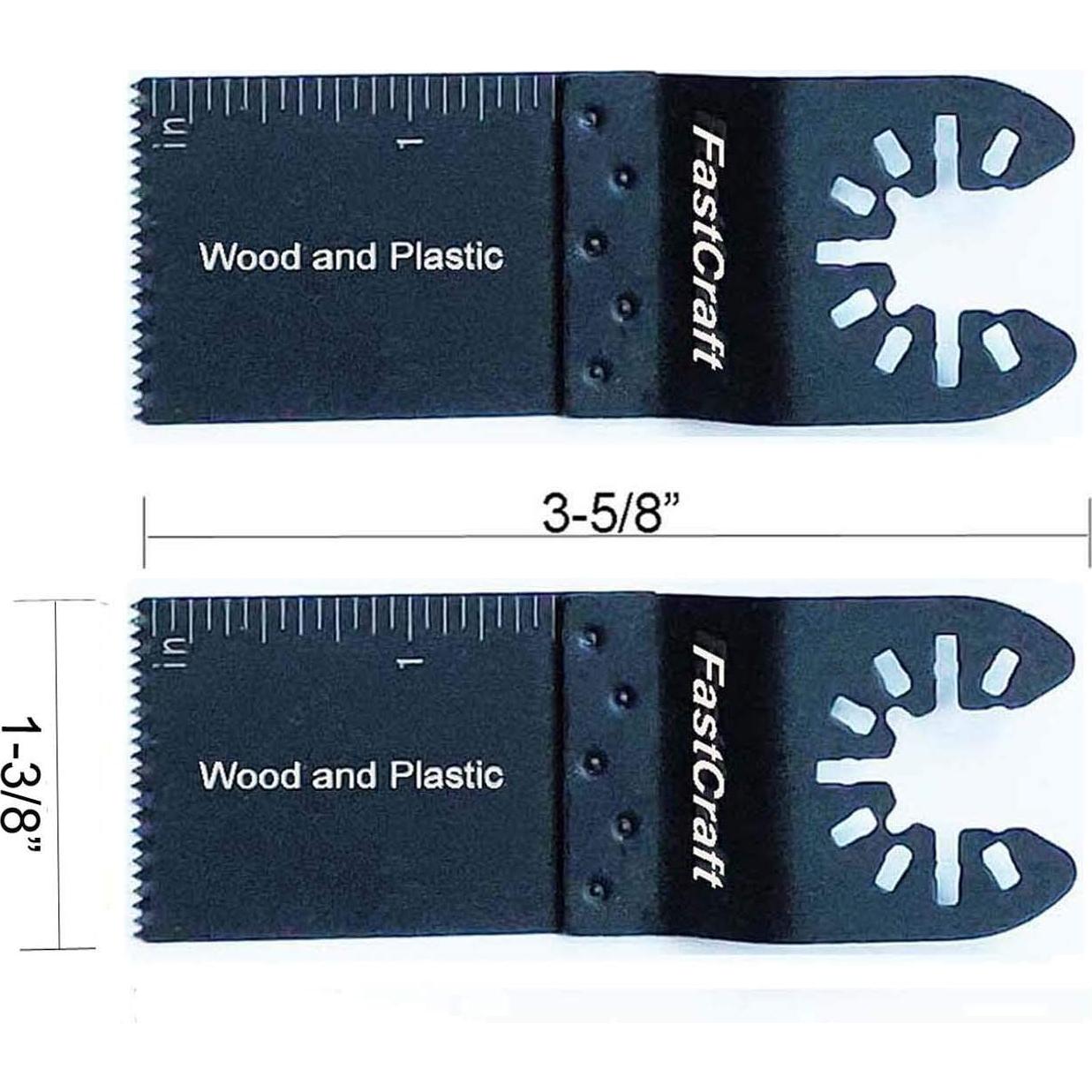 Cuchillas de Herramienta Oscilante FastCraft 7 Piezas Bi-Metal y HCS