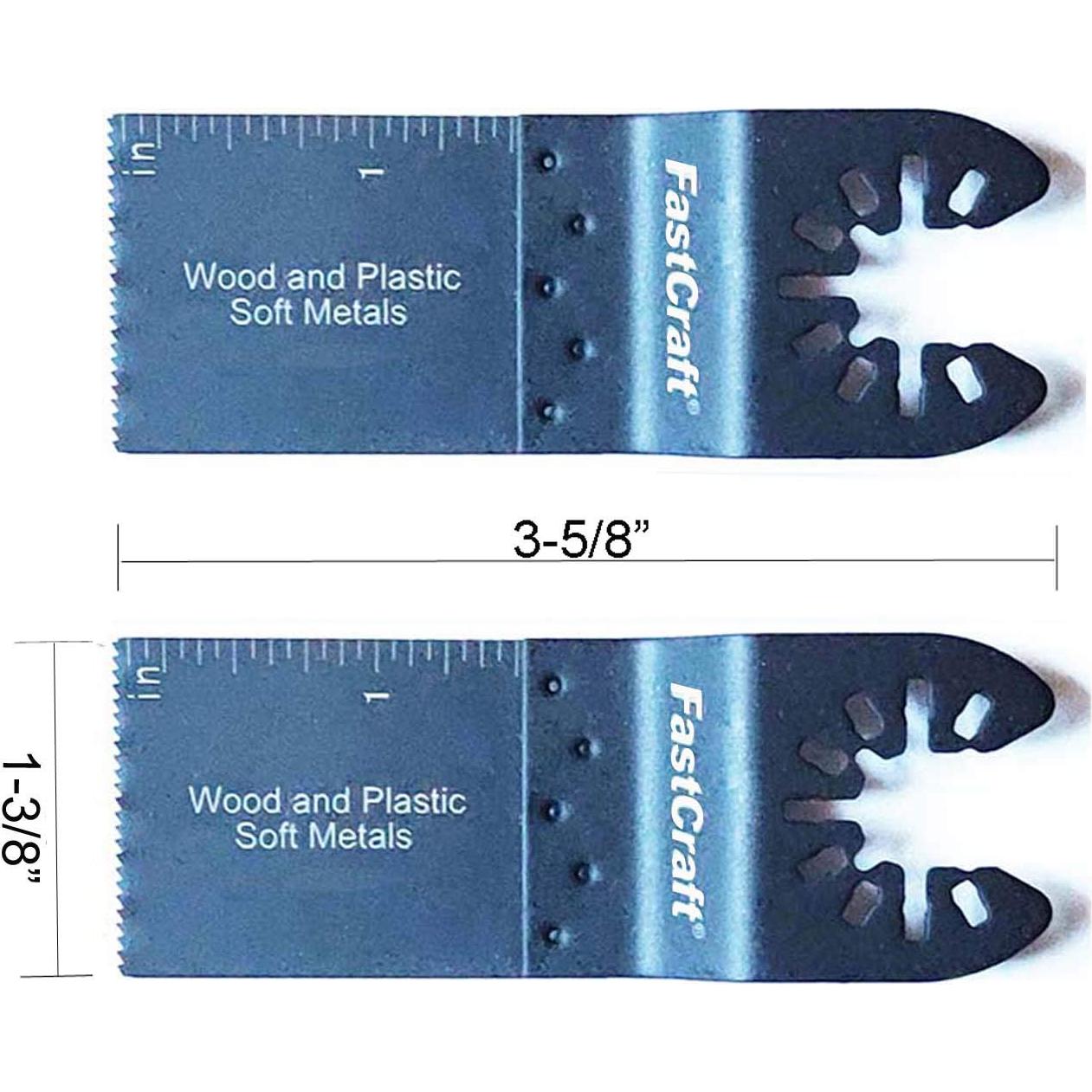 Cuchillas de Herramienta Oscilante FastCraft 7 Piezas Bi-Metal y HCS