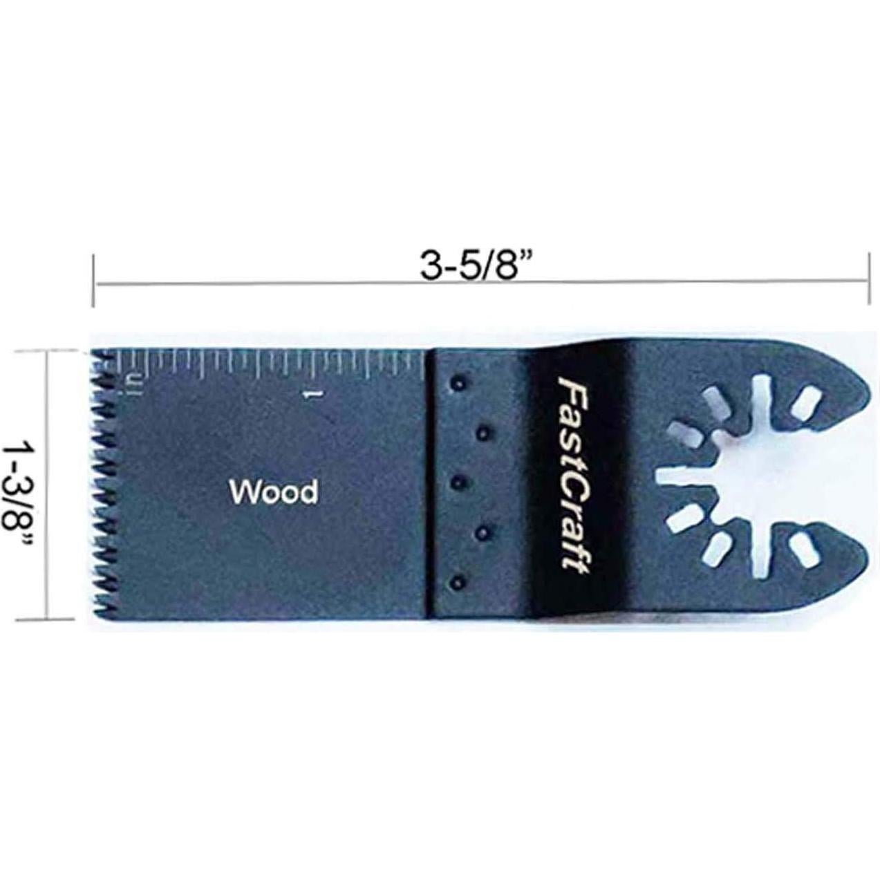 Cuchillas de Herramienta Oscilante FastCraft 7 Piezas Bi-Metal y HCS