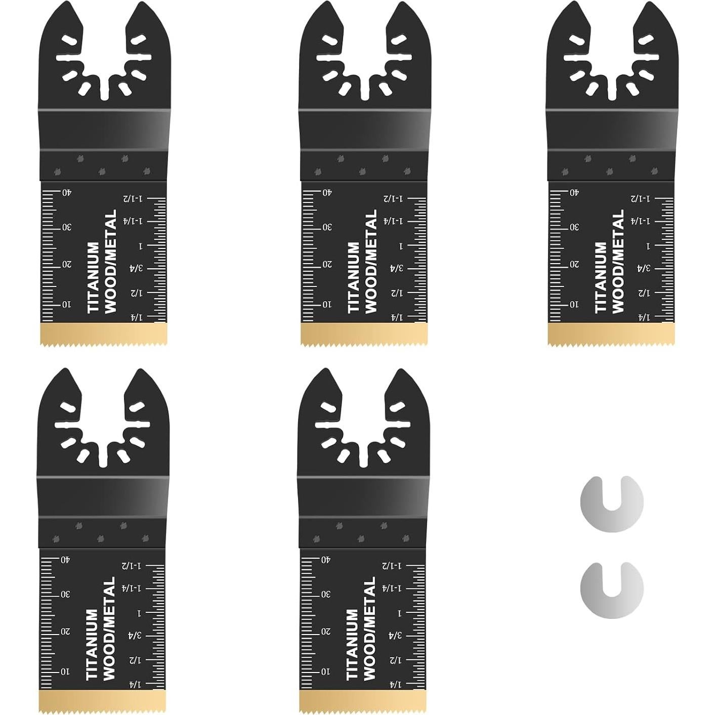 5 Cuchillas de Sierra Oscilante Titanio Farady 90x34mm