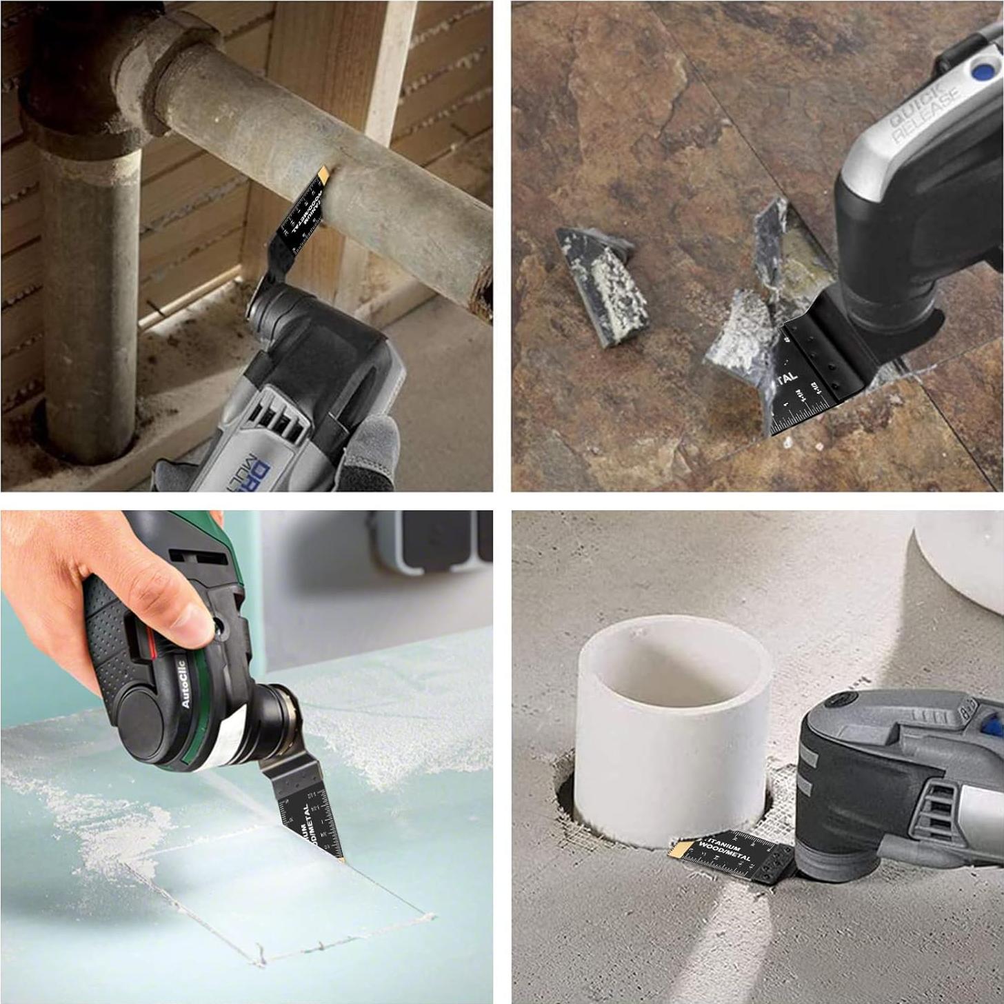 5 Cuchillas de Sierra Oscilante Titanio Farady 90x34mm