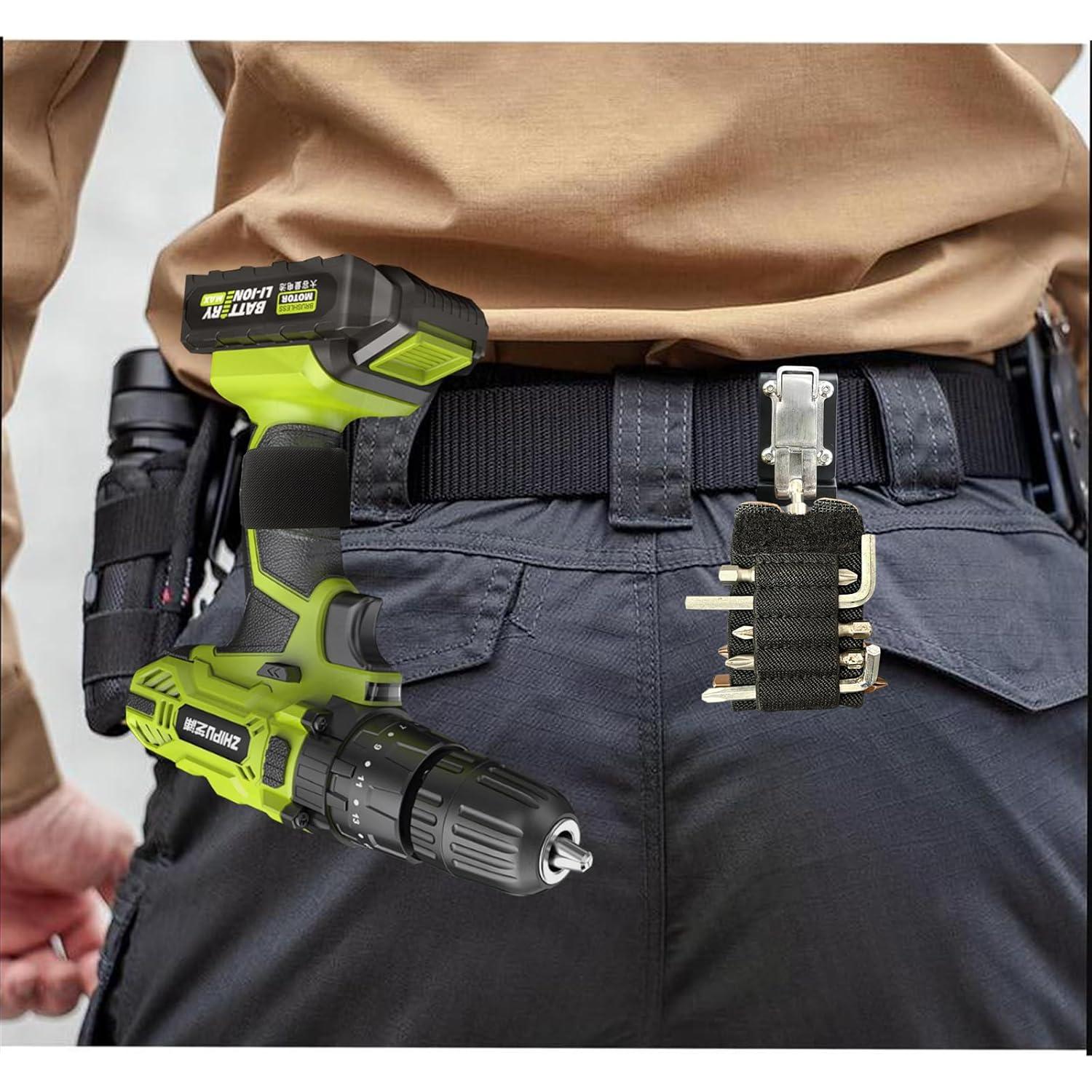 Cinturón de herramientas XNDGURE con hebilla y accesorios