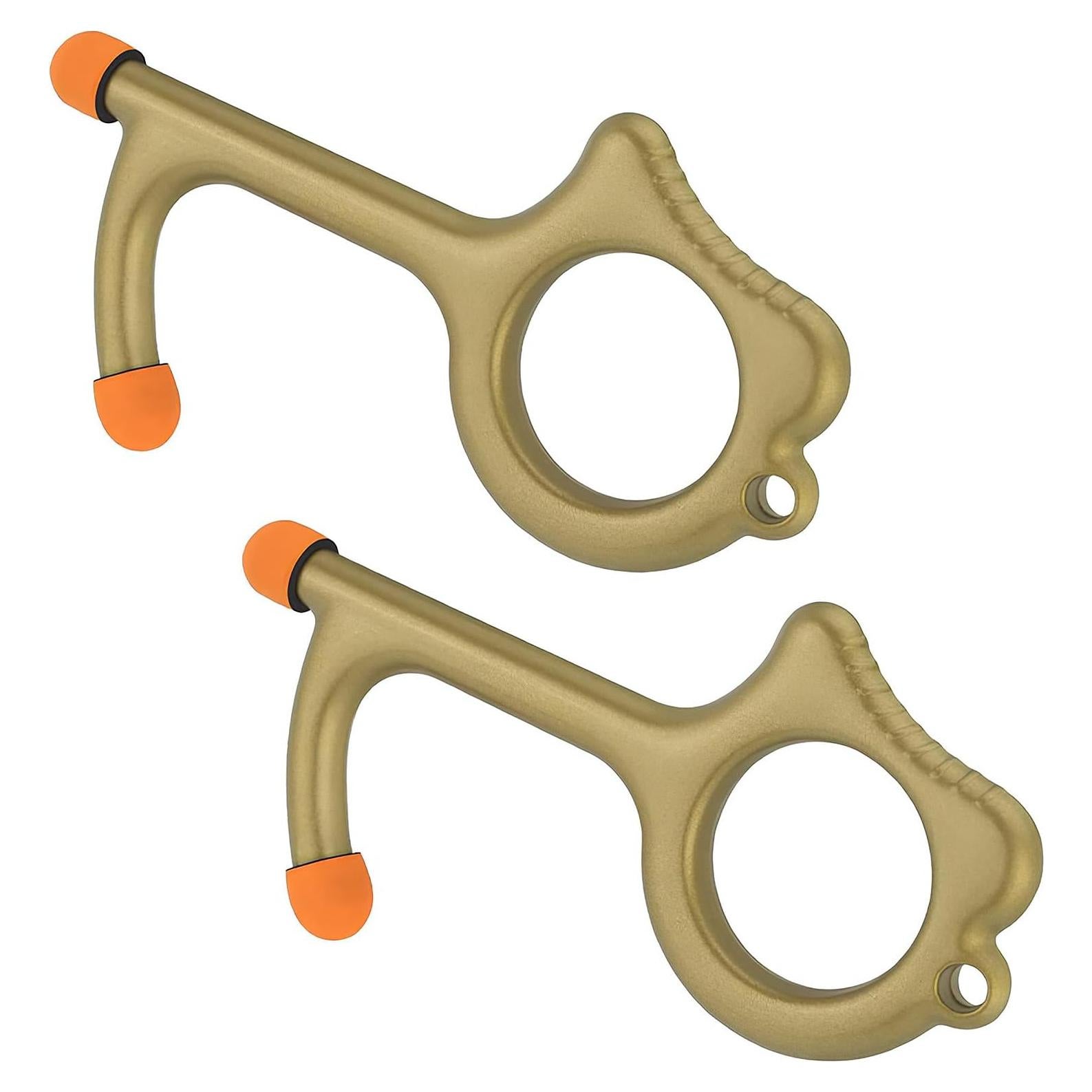 Herramienta Abridora de Puertas Sin Contacto ELK - Zinc, Oro, 2 Piezas