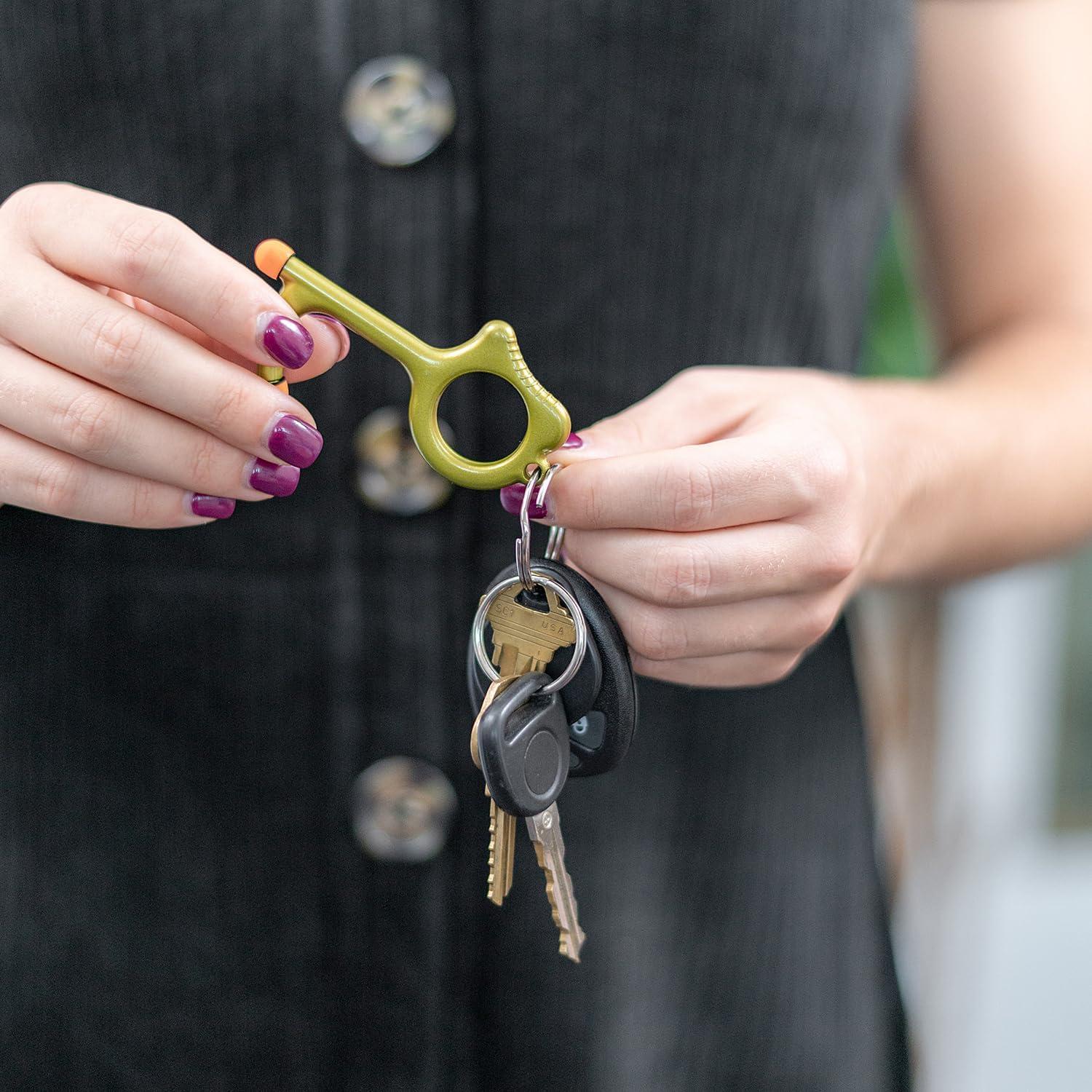 Herramienta Abridora de Puertas Sin Contacto ELK - Zinc, Oro, 2 Piezas