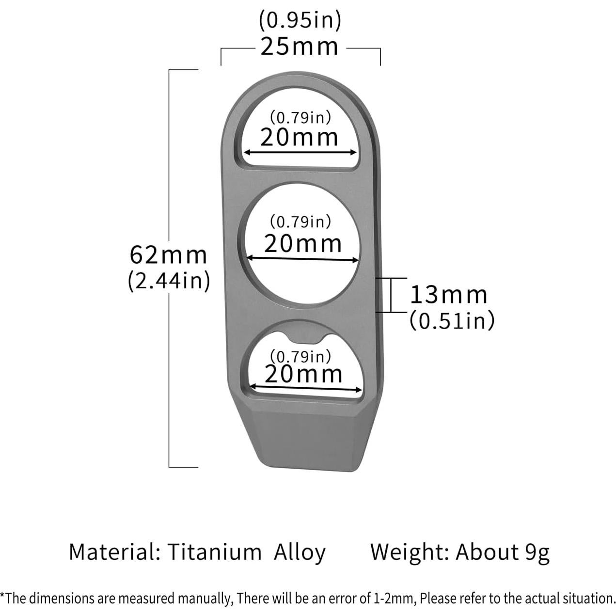 Set de 2 Palancas Abrebotellas Ainhue A244 Titanio EDC