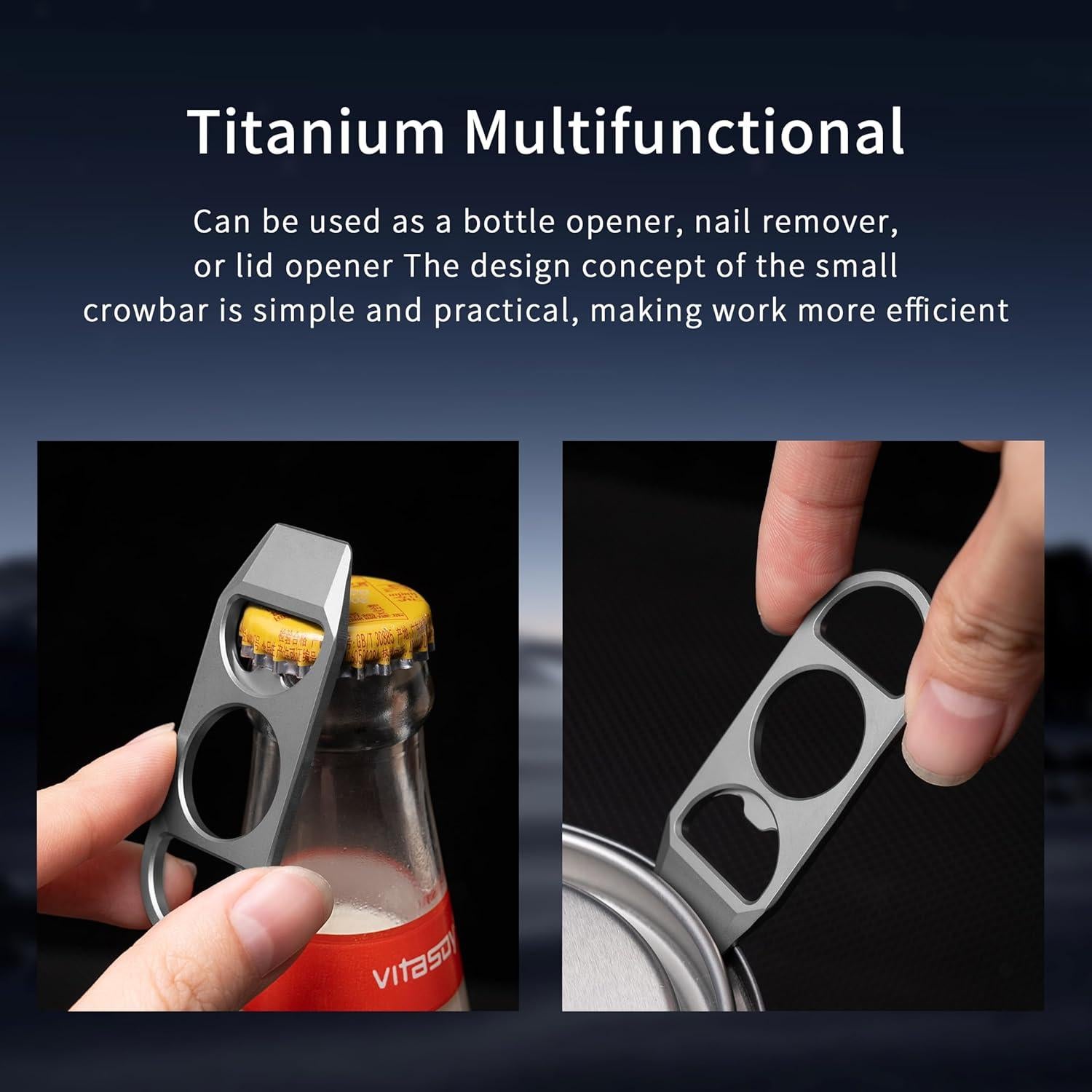 Set de 2 Palancas Abrebotellas Ainhue A244 Titanio EDC