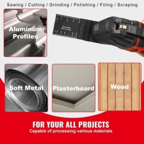 Hoja de Sierra Oscilante Happybuy 50PCS Universal HCS