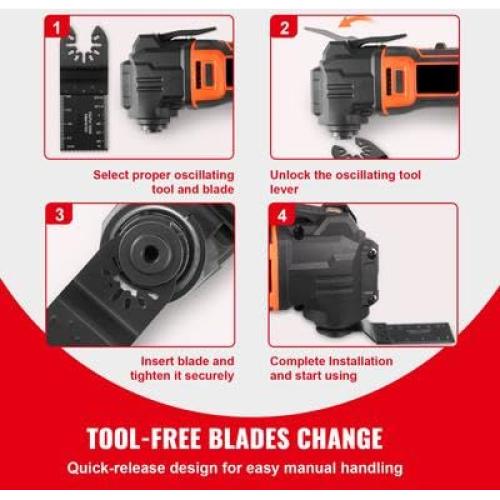 Hoja de Sierra Oscilante Happybuy 50PCS Universal HCS