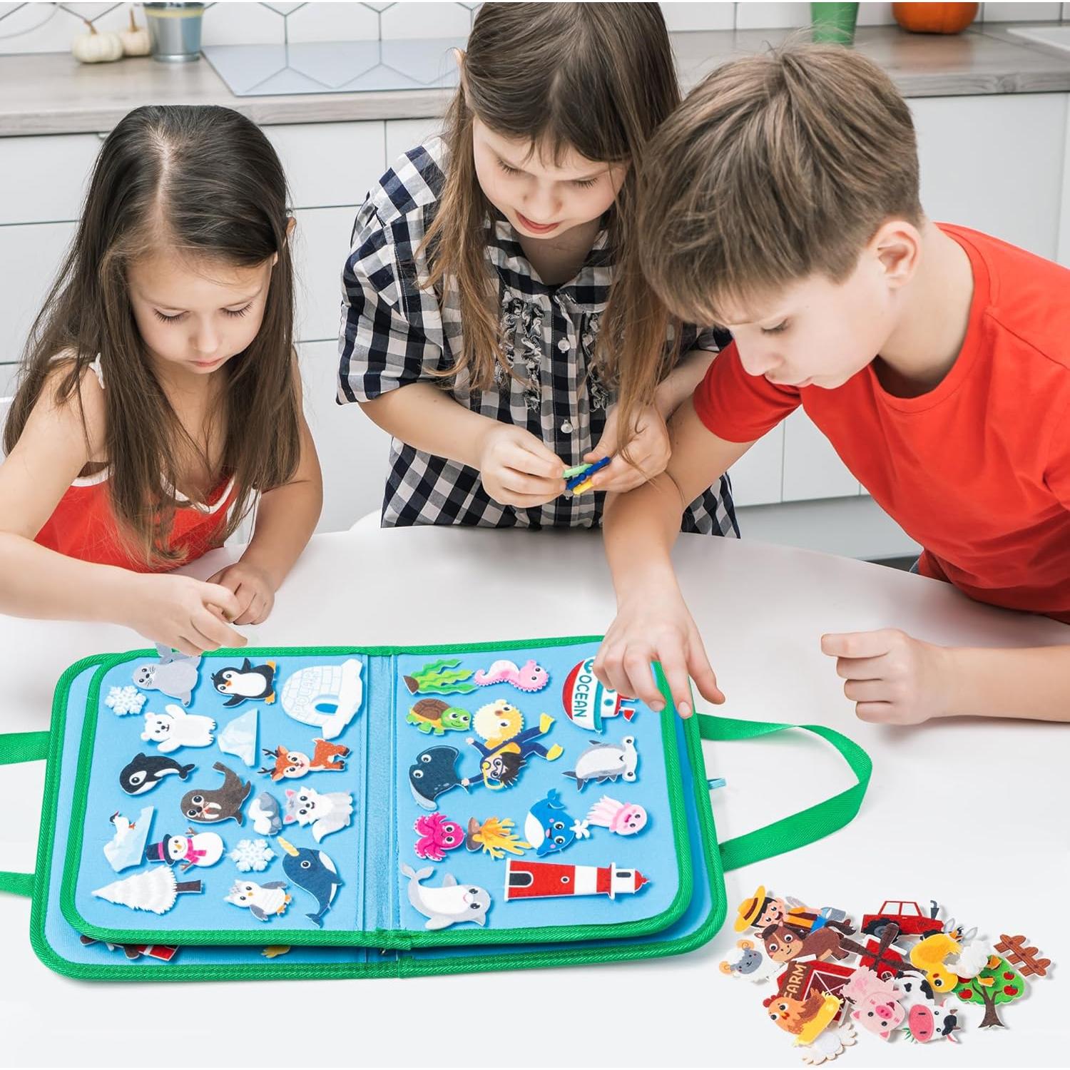 Juego de Tablero de Cuentos de Animales WATINC - 6 Piezas