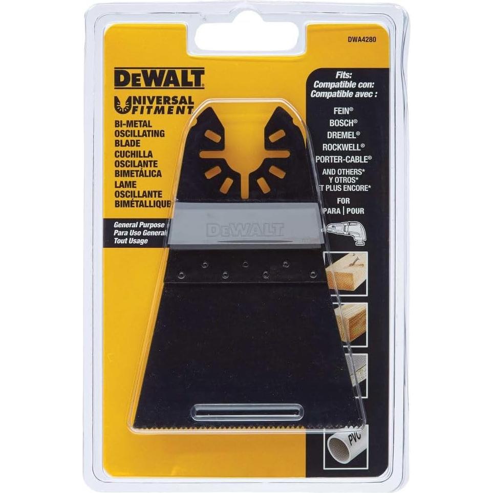 Hoja Oscilante Bimetálica DEWALT DWA4280 6.35 cm para Metal