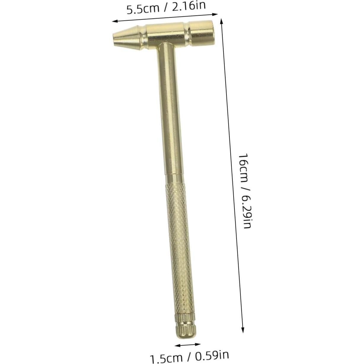 Martillo de Latón Macizo Veemoon Mini para Reparación de Relojes